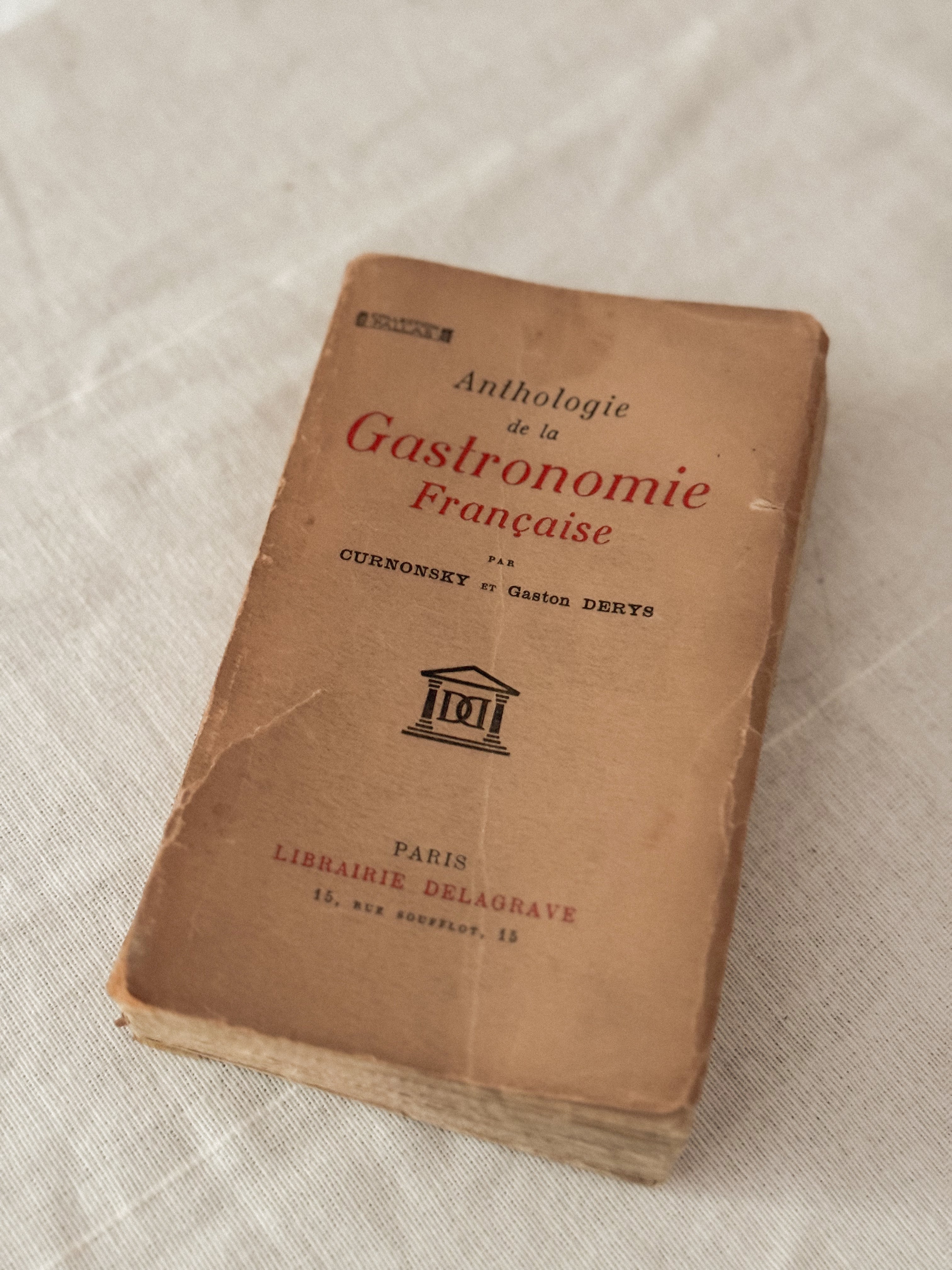 Anthologie de la Gastronomie Française, 1936