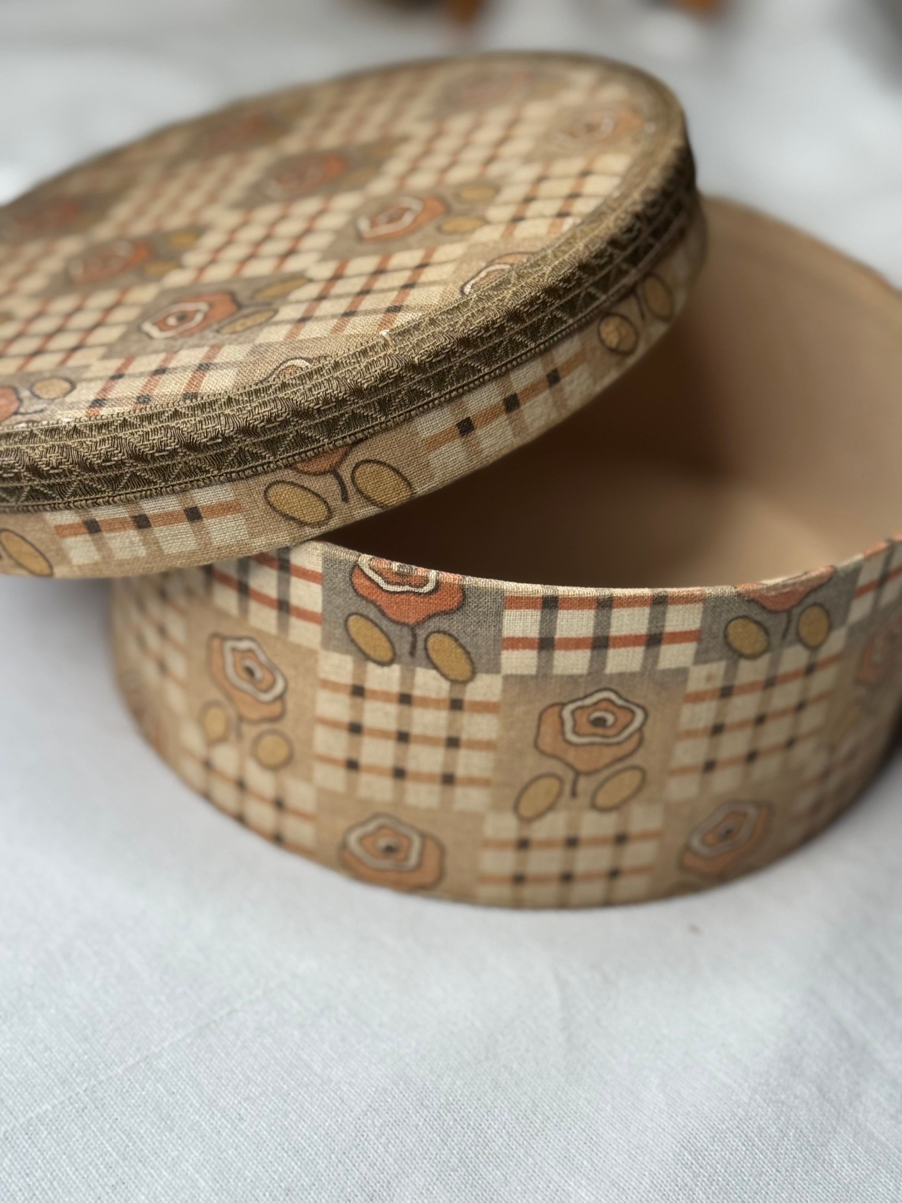 Vintage French Fabric Box