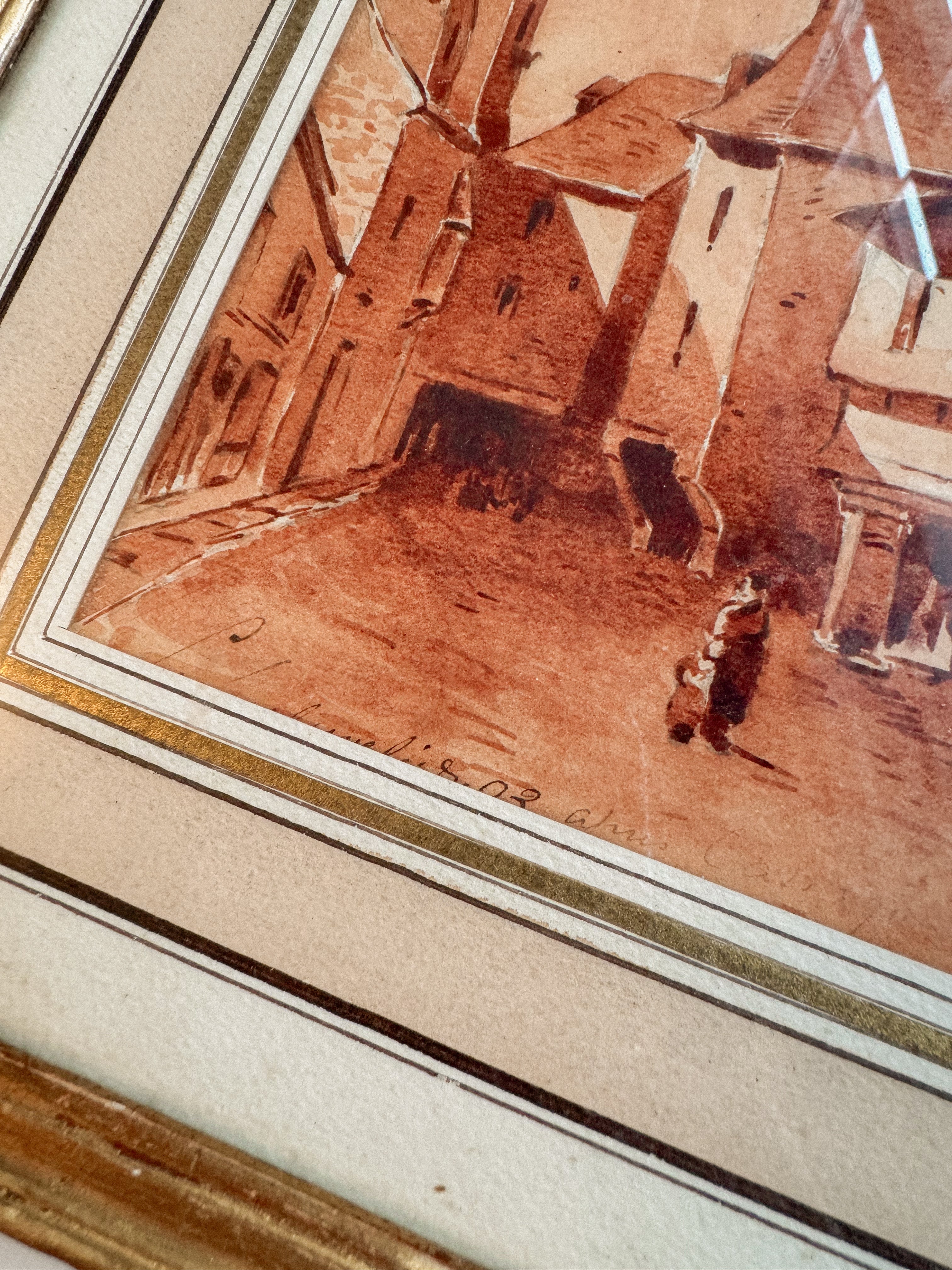 Antique Sepia watercolor