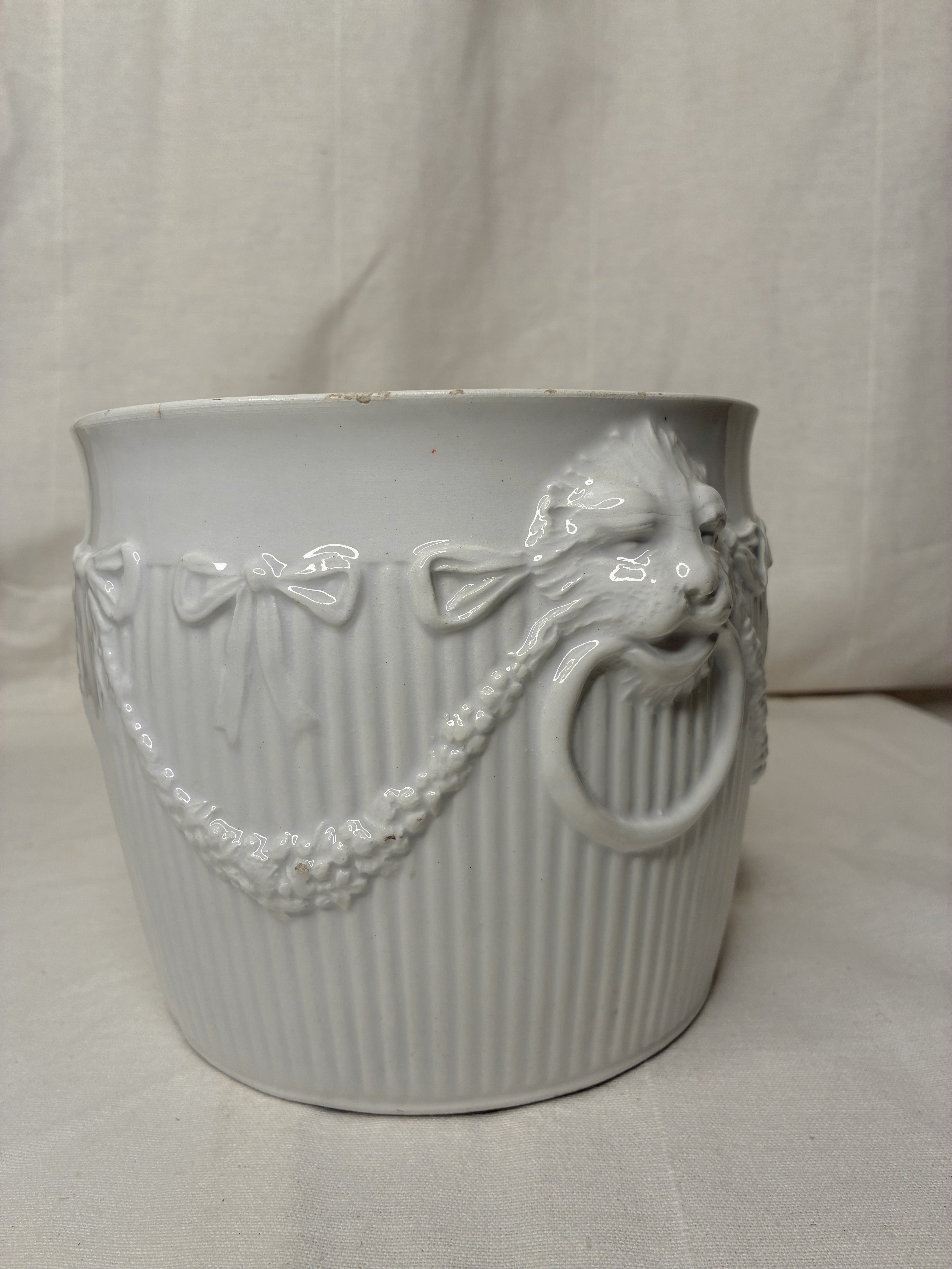 White Porcelain Cachepot