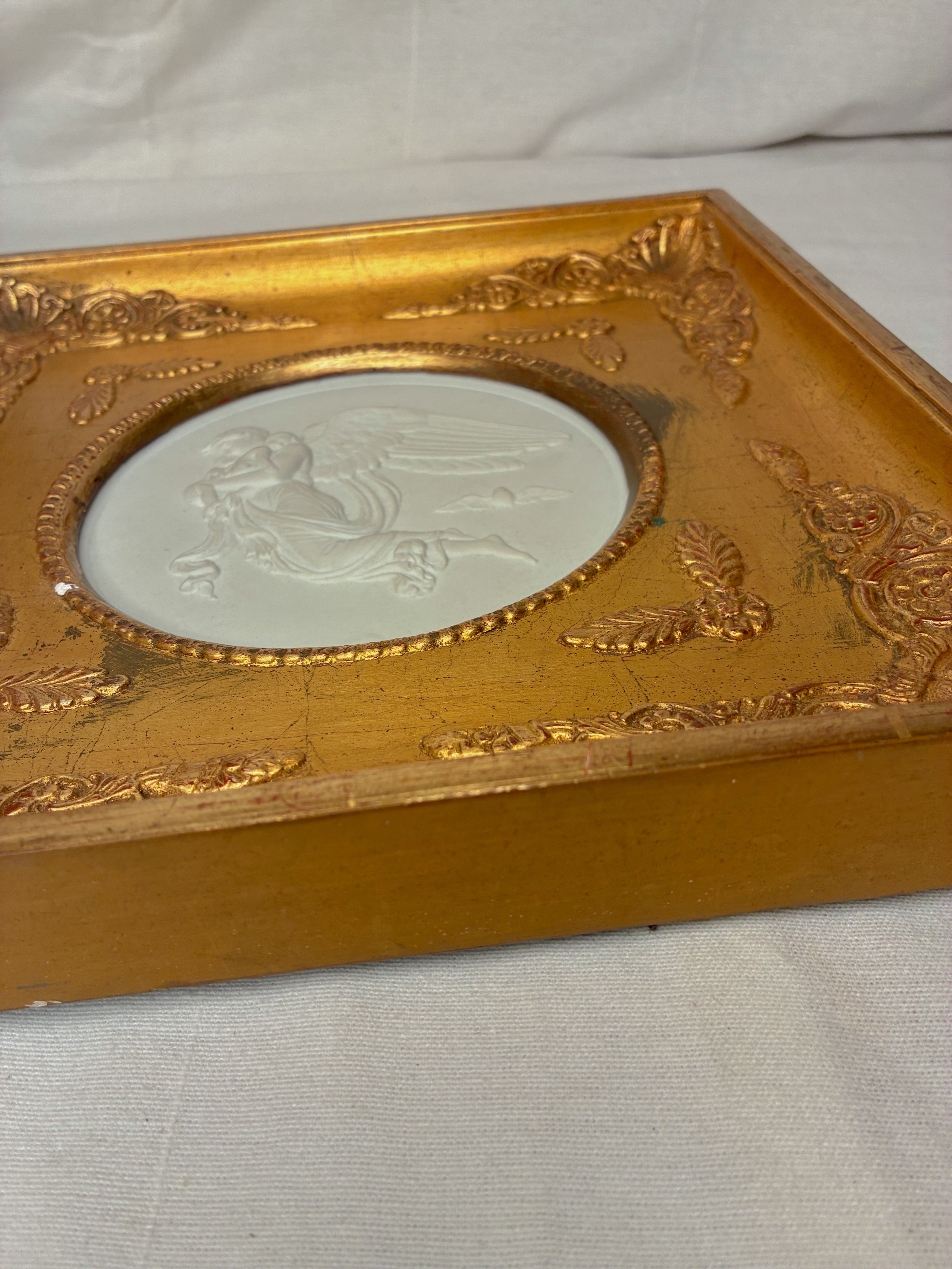 Bas Relief in Antique Gilt Frame