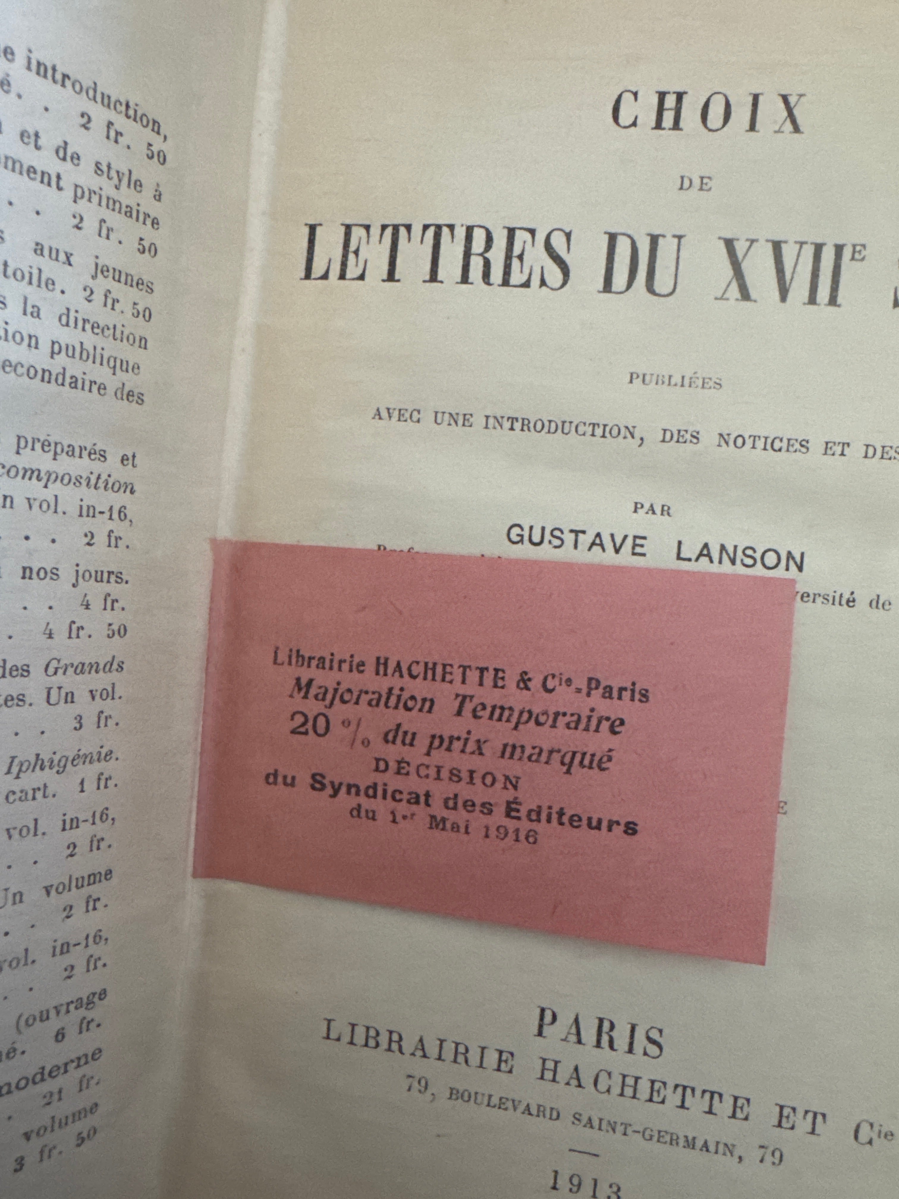 Set of Three Tonal Antique French Educational Books