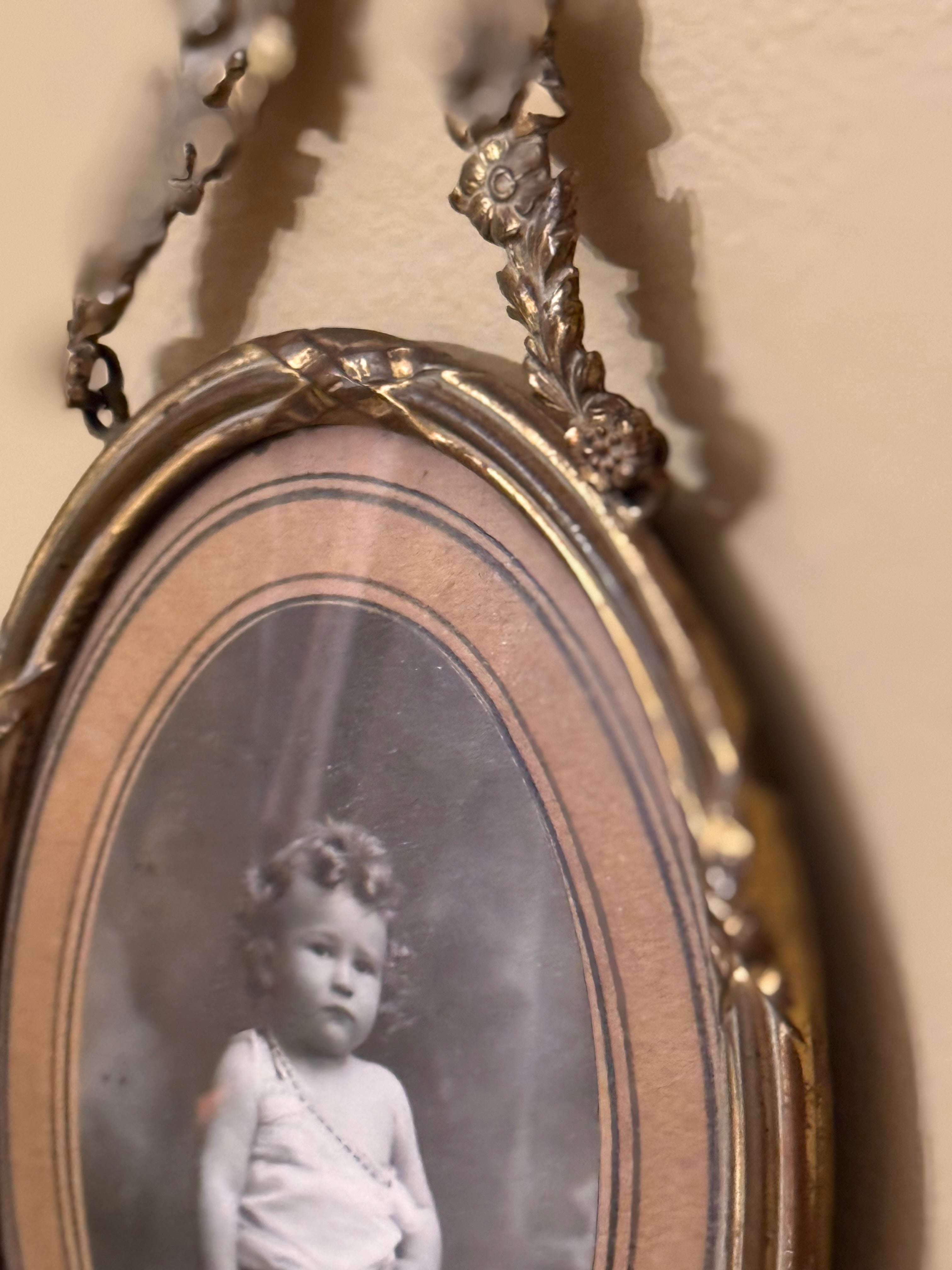 Antique Gilded Bronze Frame