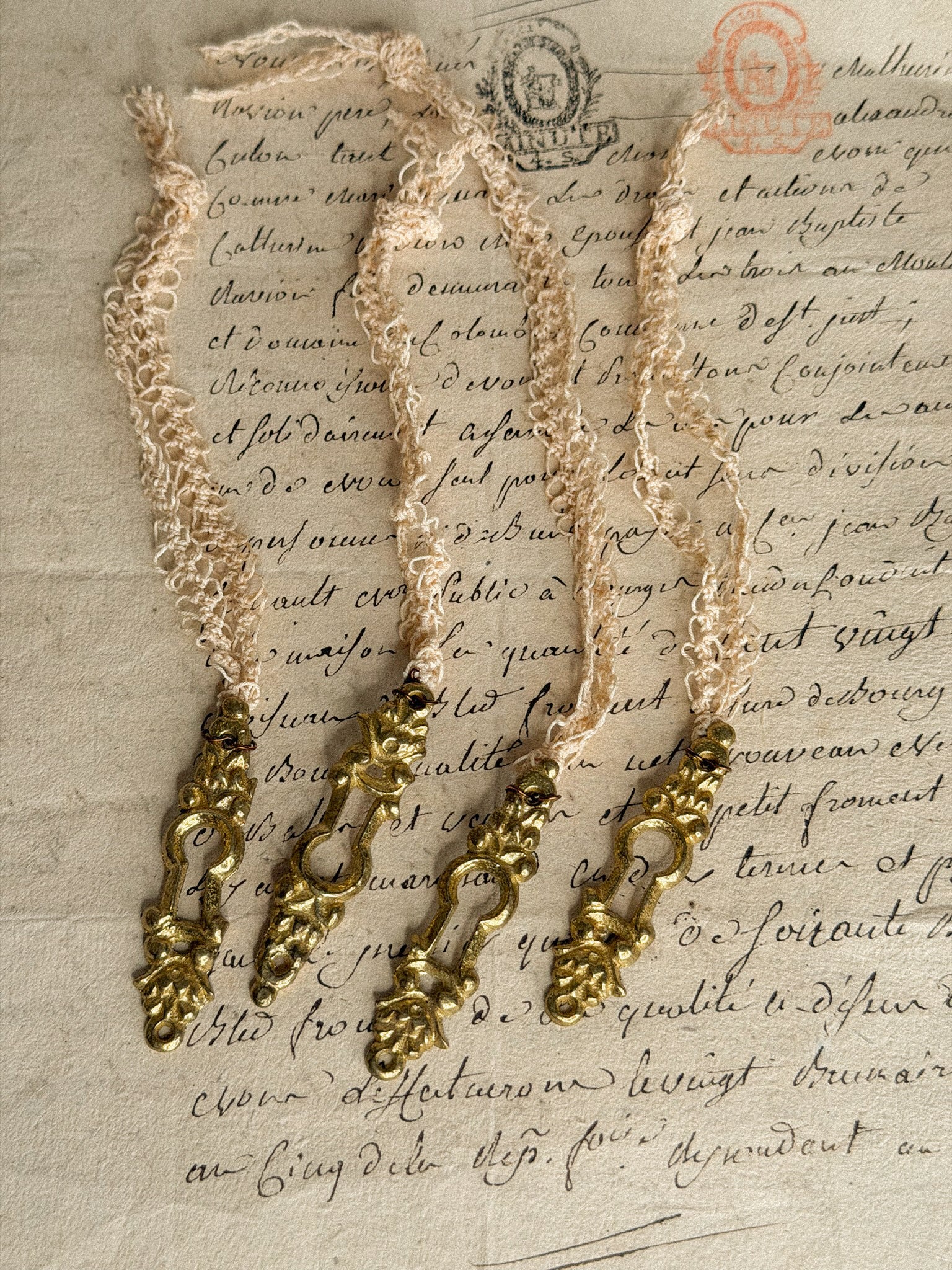 Pièce de Noël - ruban crochet