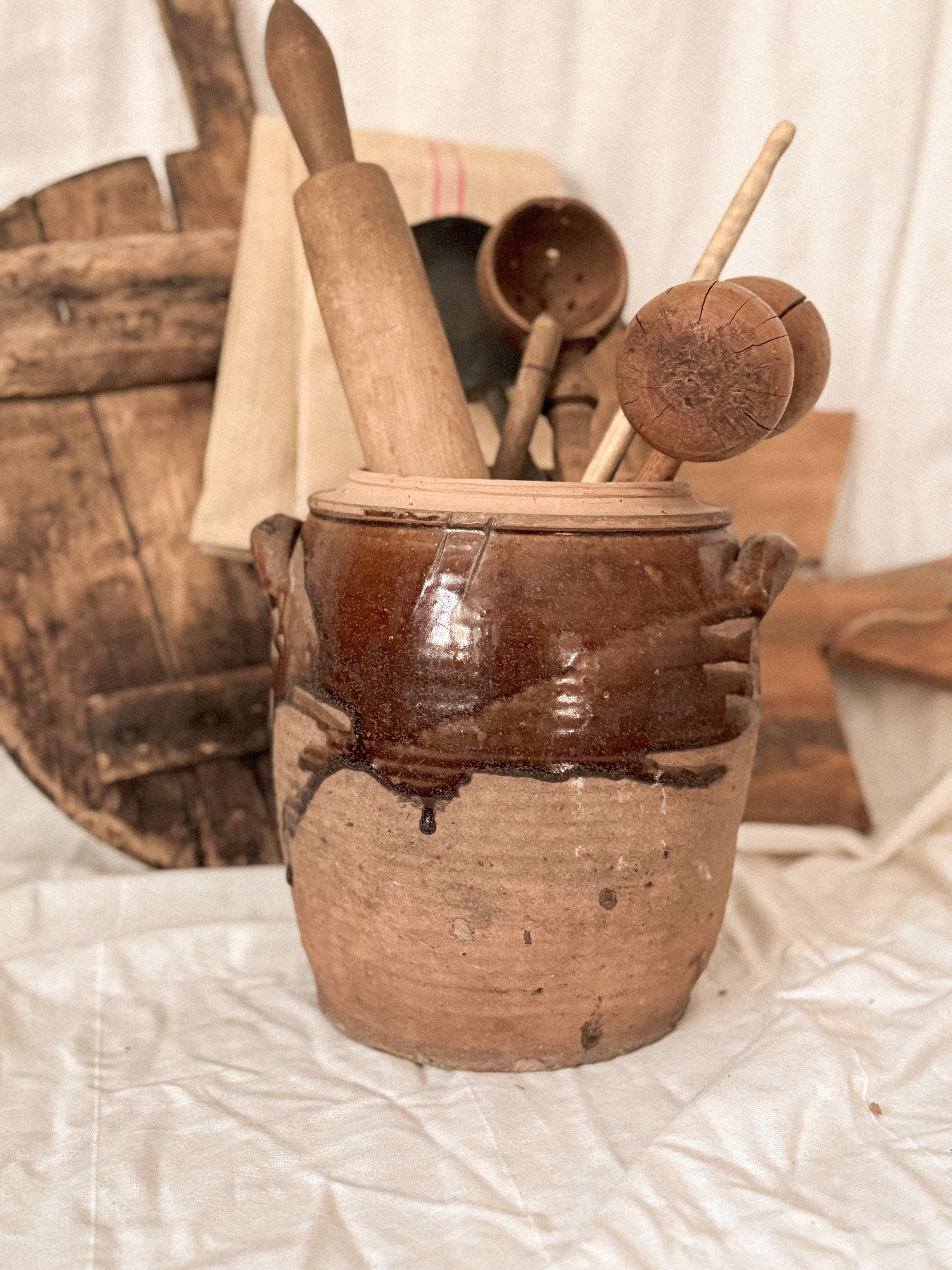 Antique French Confit Pot