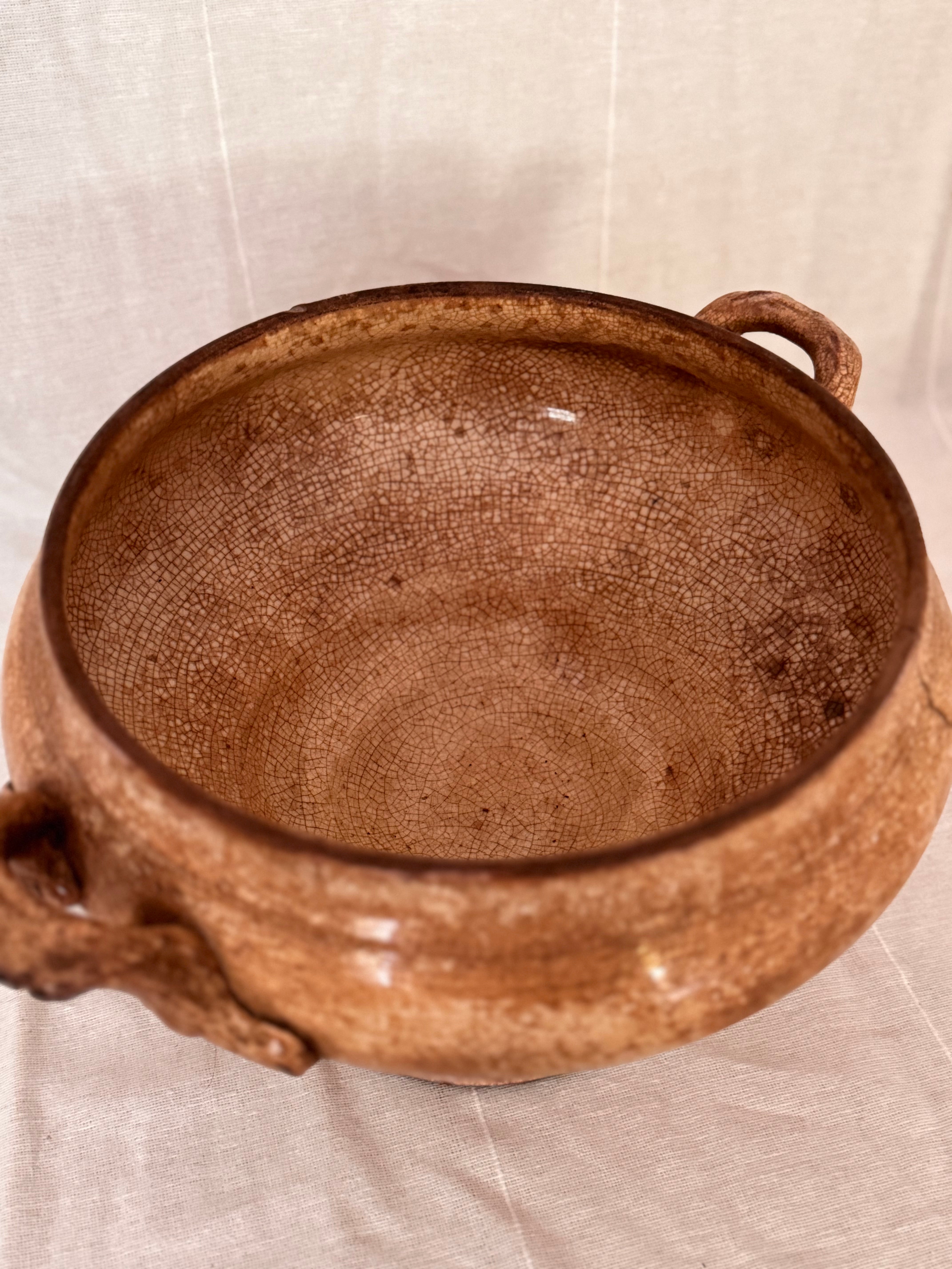 Antique French Earthenware Soupière