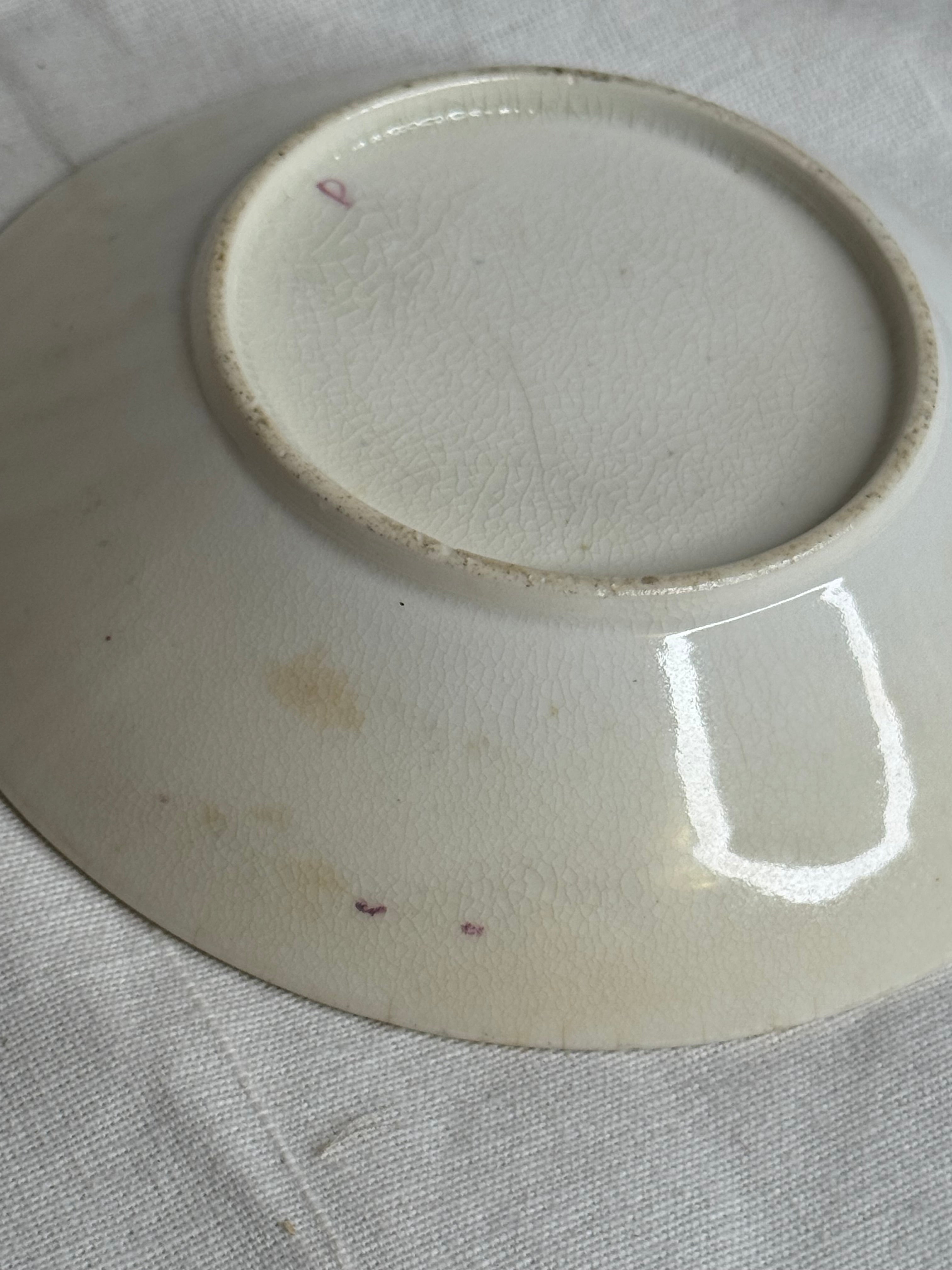 19th century Pearlware Strawberry Pattern Bowl