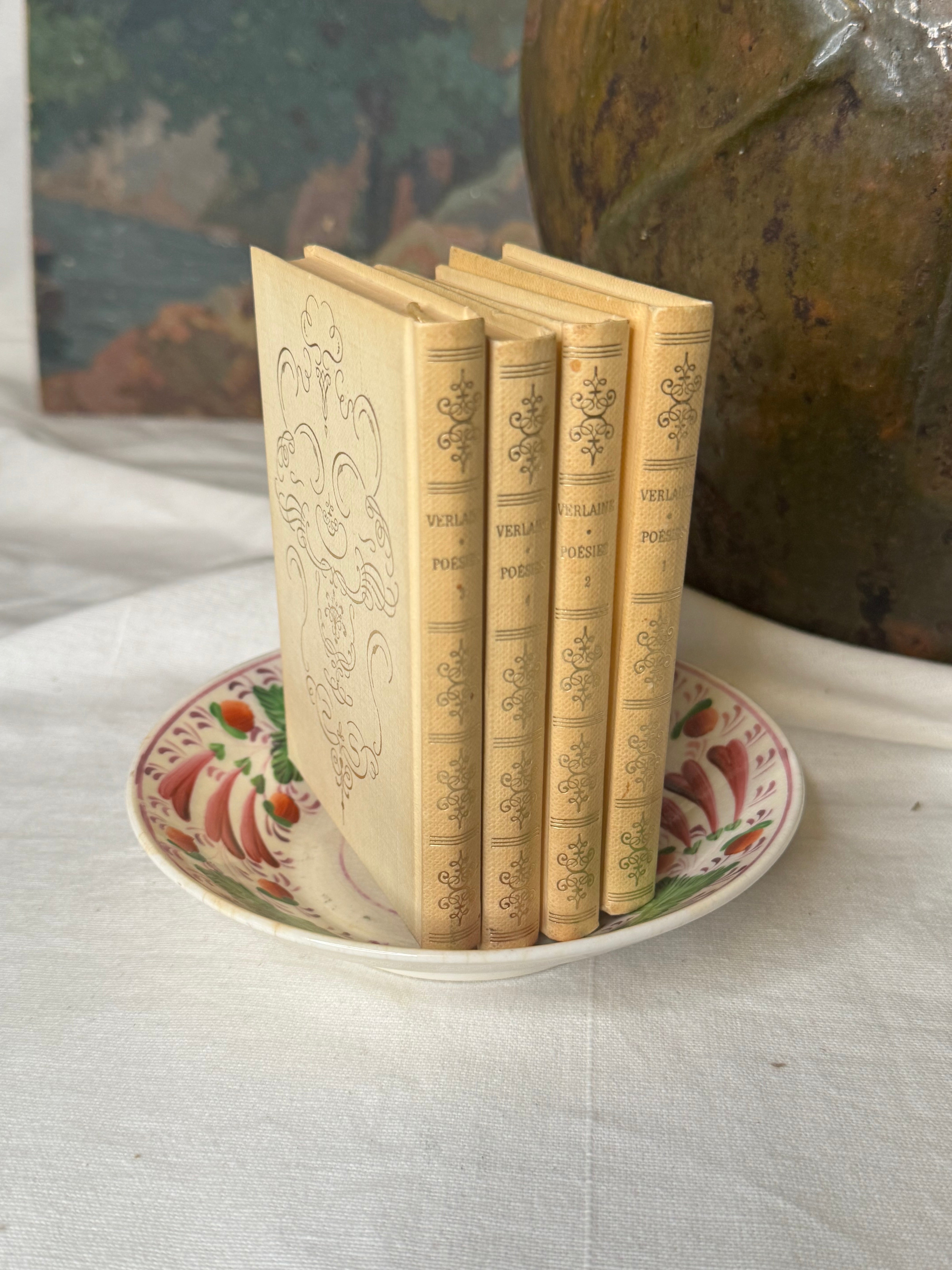 Miniature Set of Paul Verlaine, Poésies (4 Volumes)