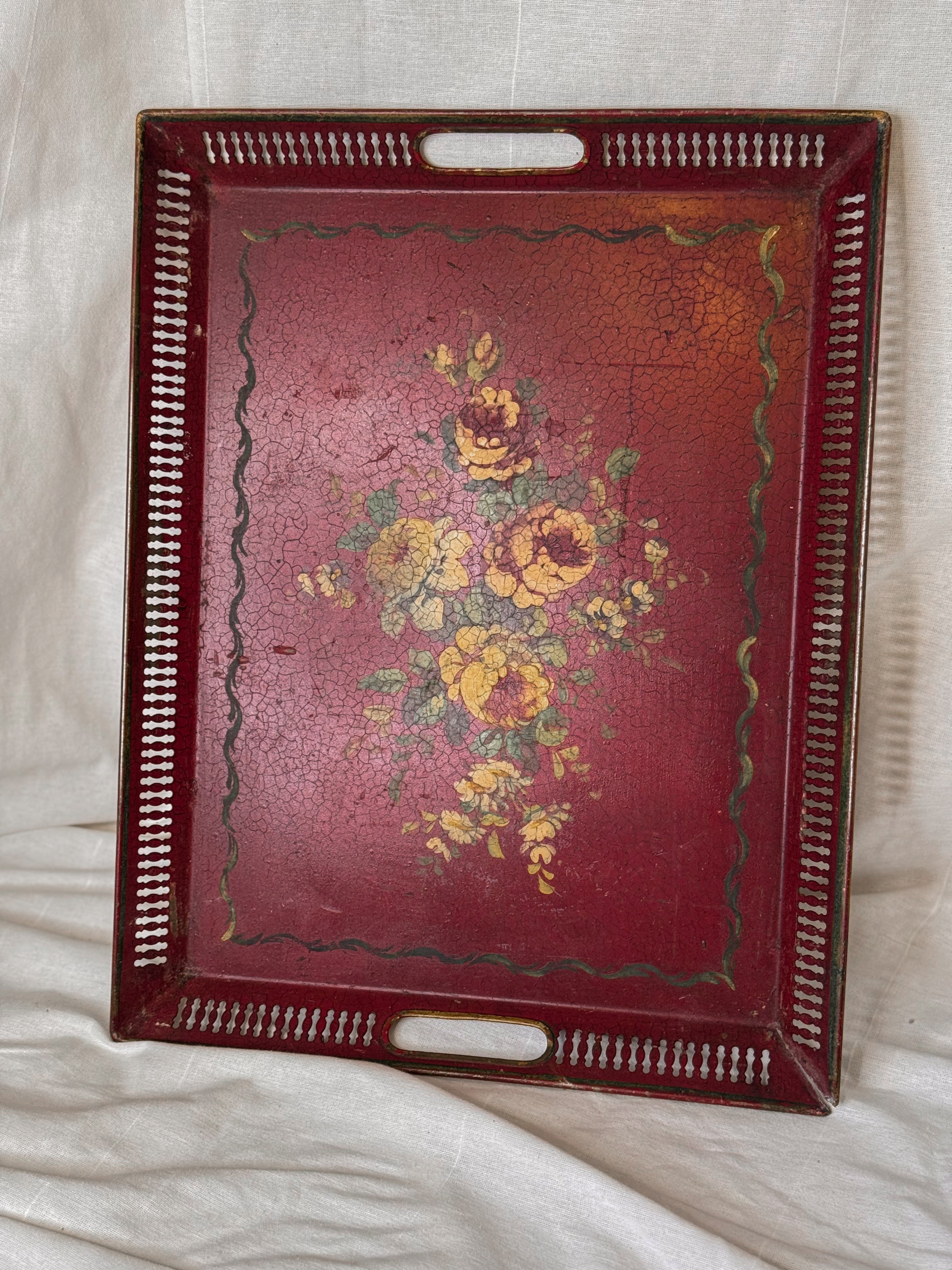 Antique Tole Tray