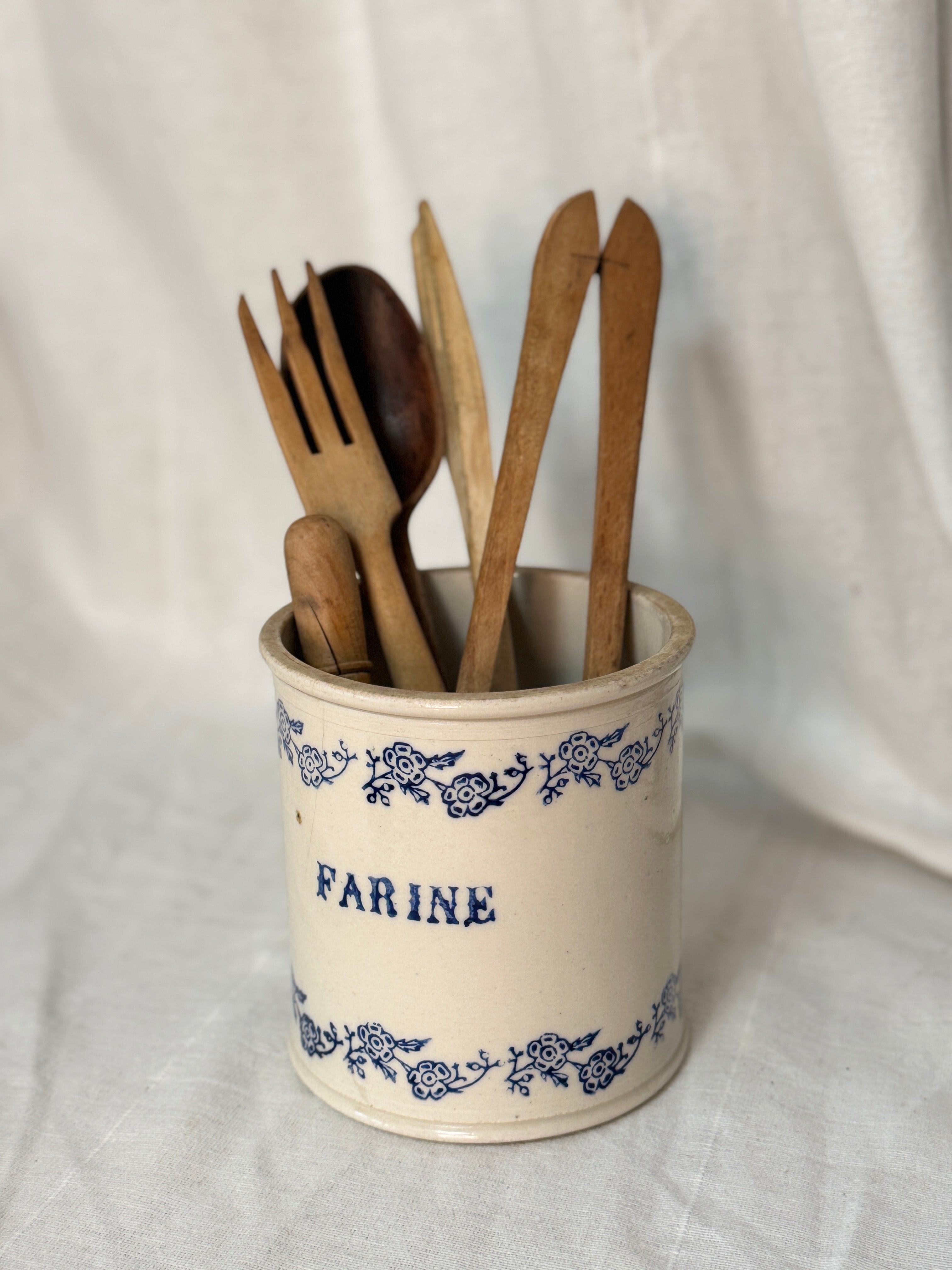 Antique French Saint-Uze Farine Canister