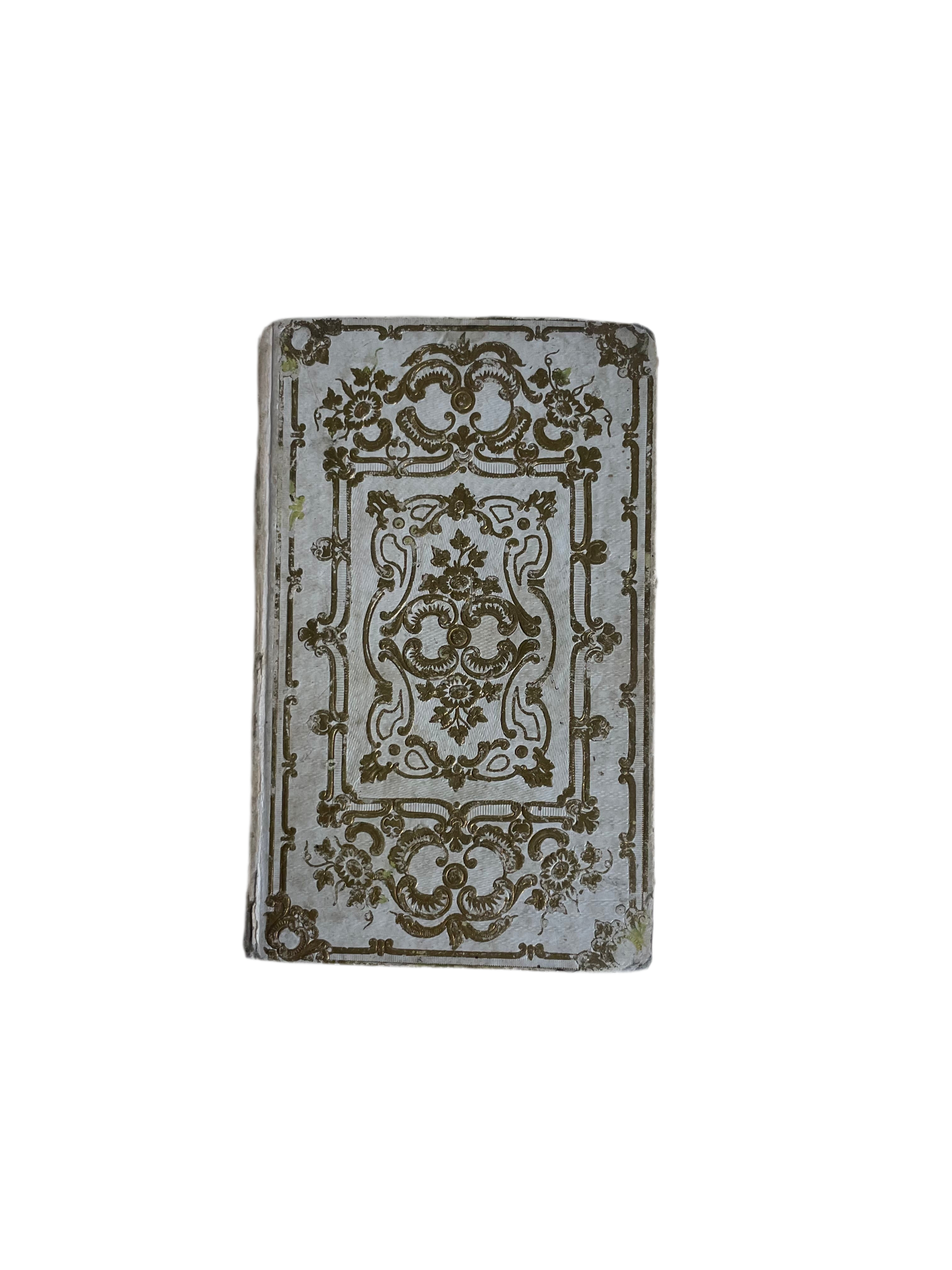 19th c Cartonnage Book Set of 3
