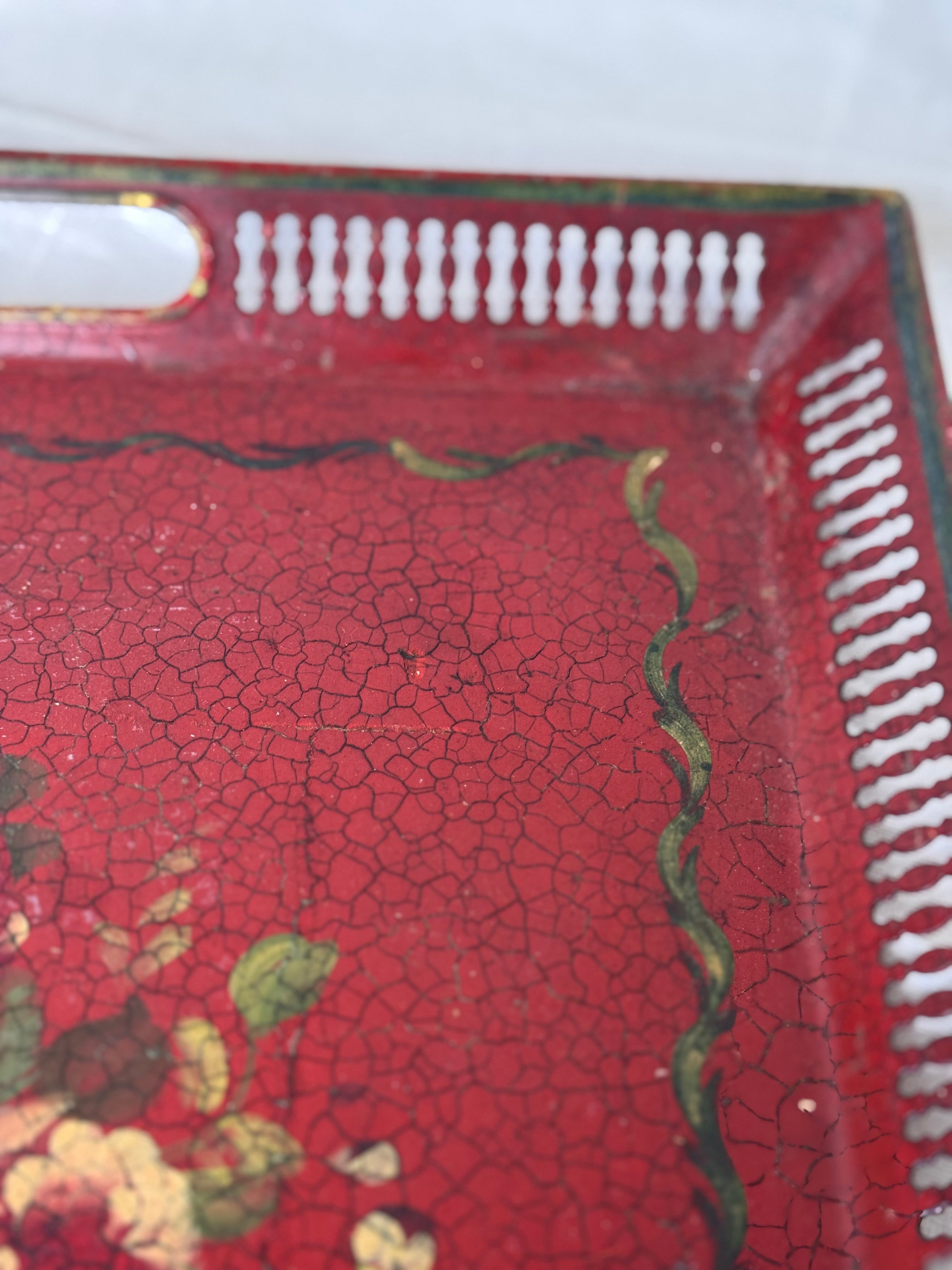 Antique Tole Tray