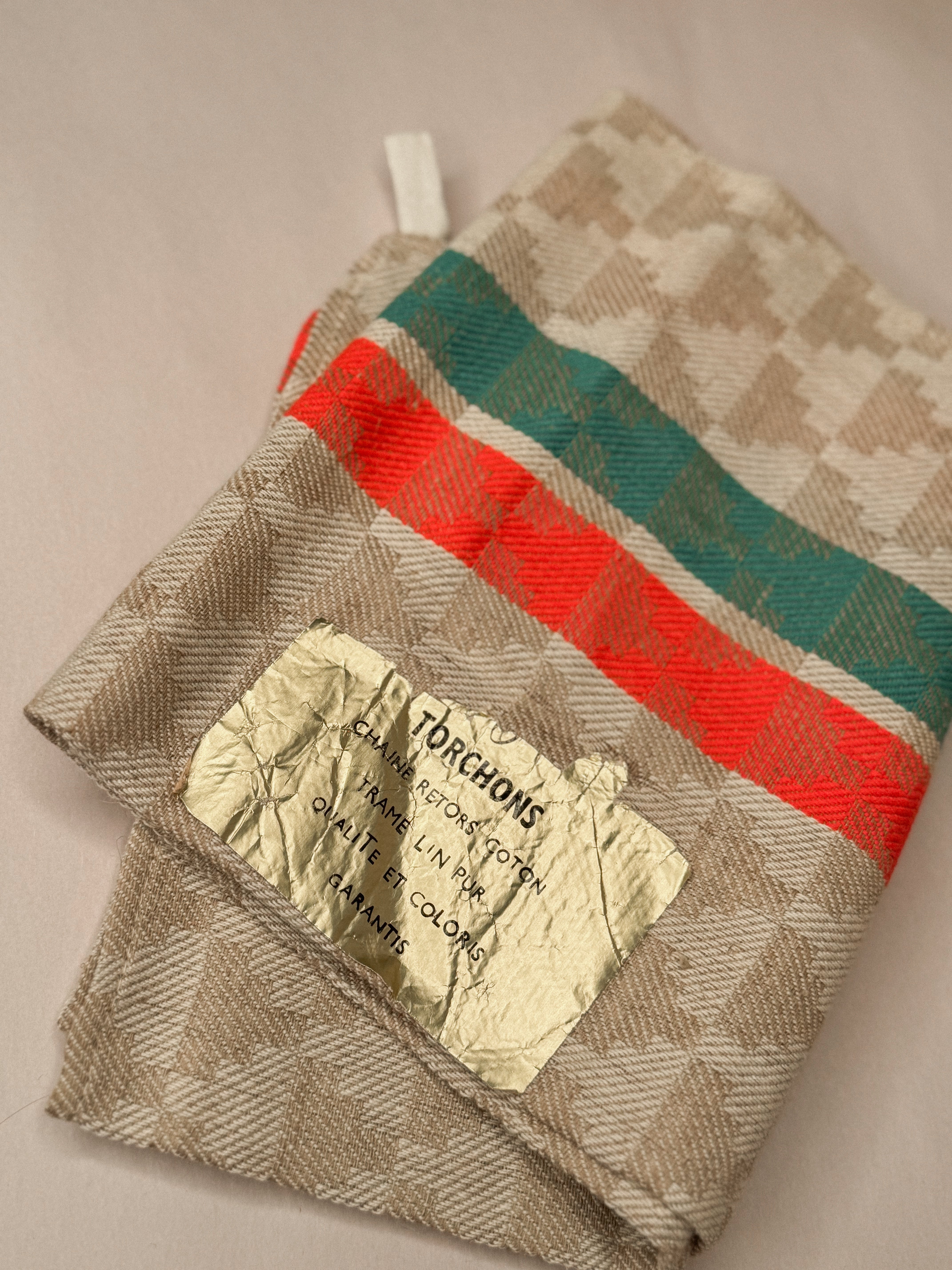 Vintage French Jacquard Torchon