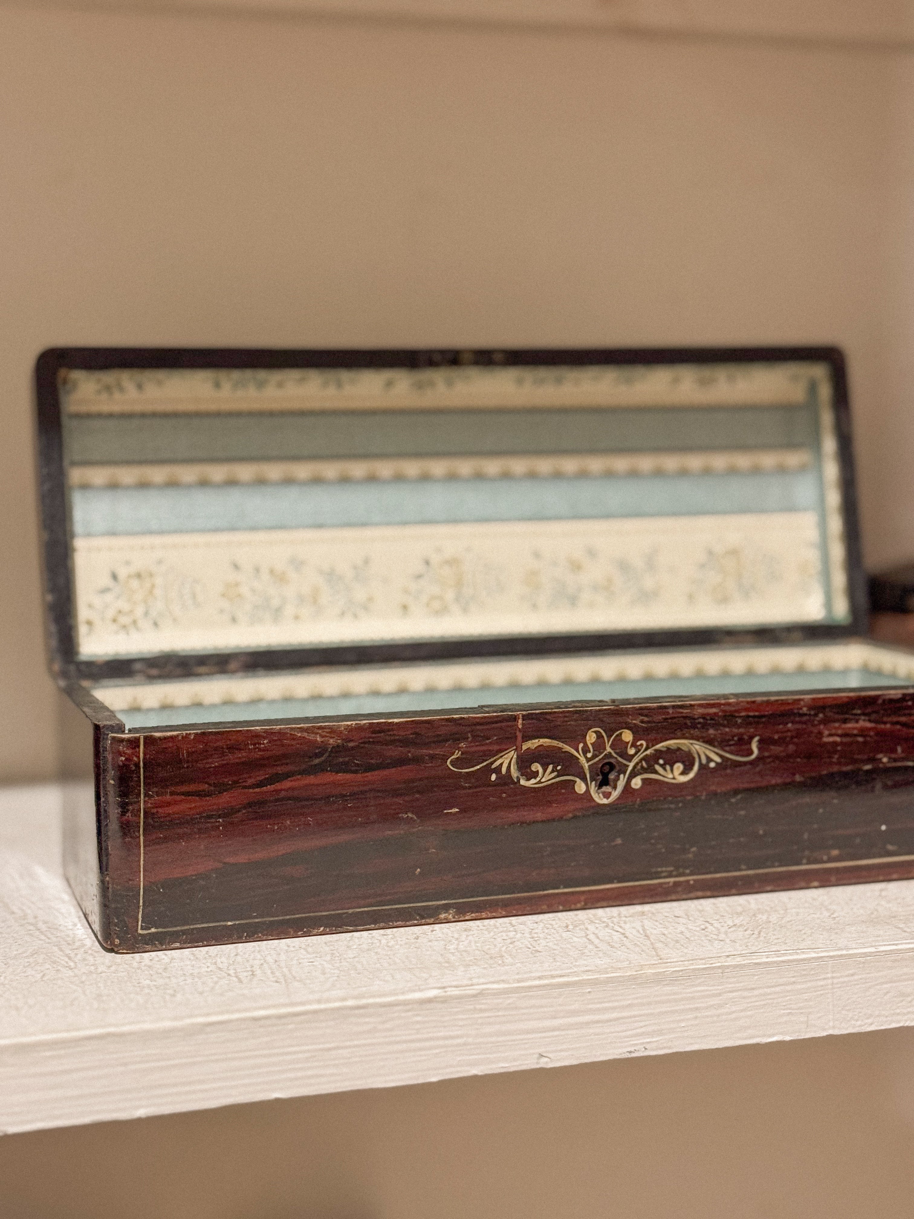 Antique French Glove Box