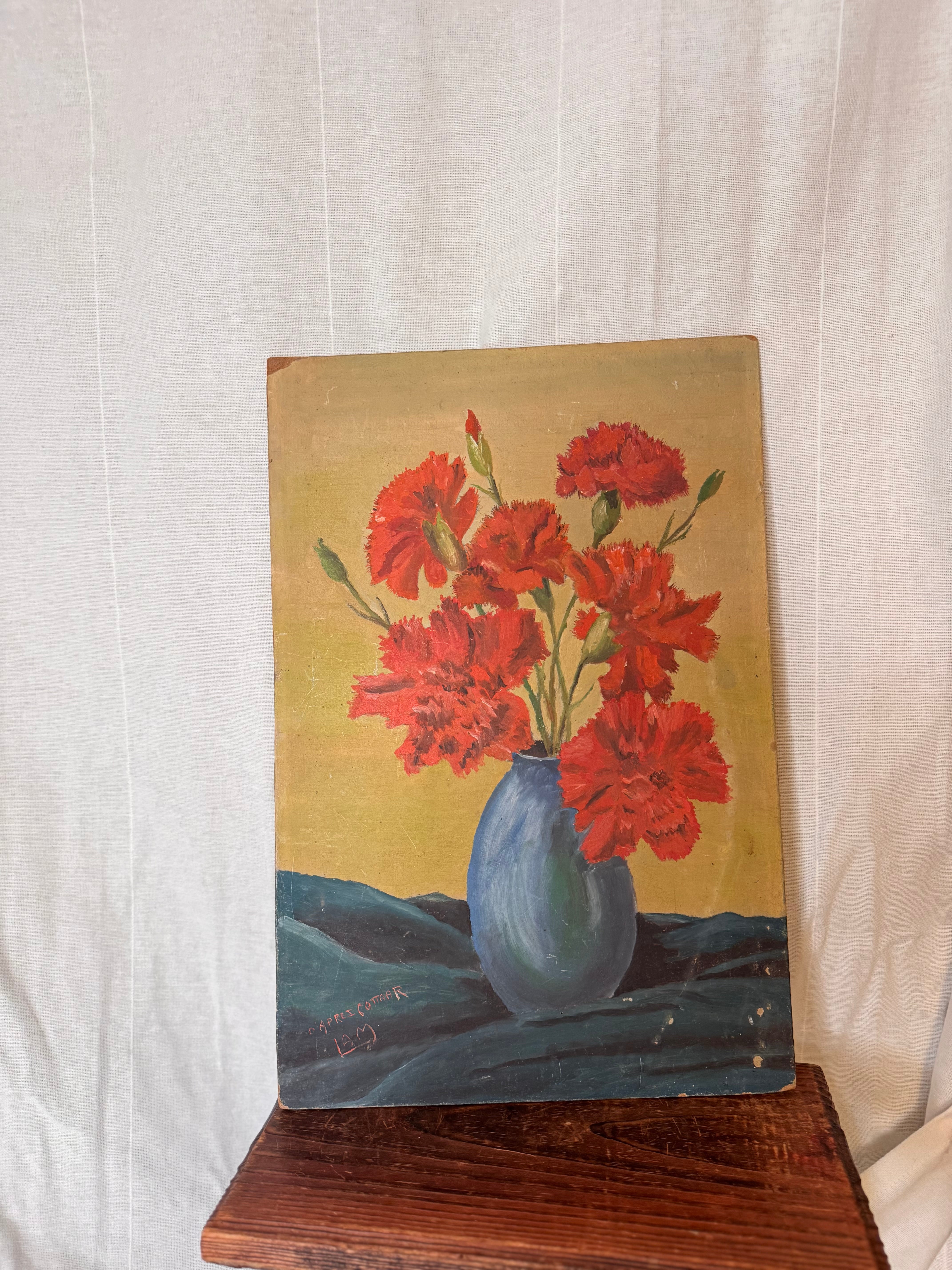 Vintage Floral Still Life – d’après Cottaar