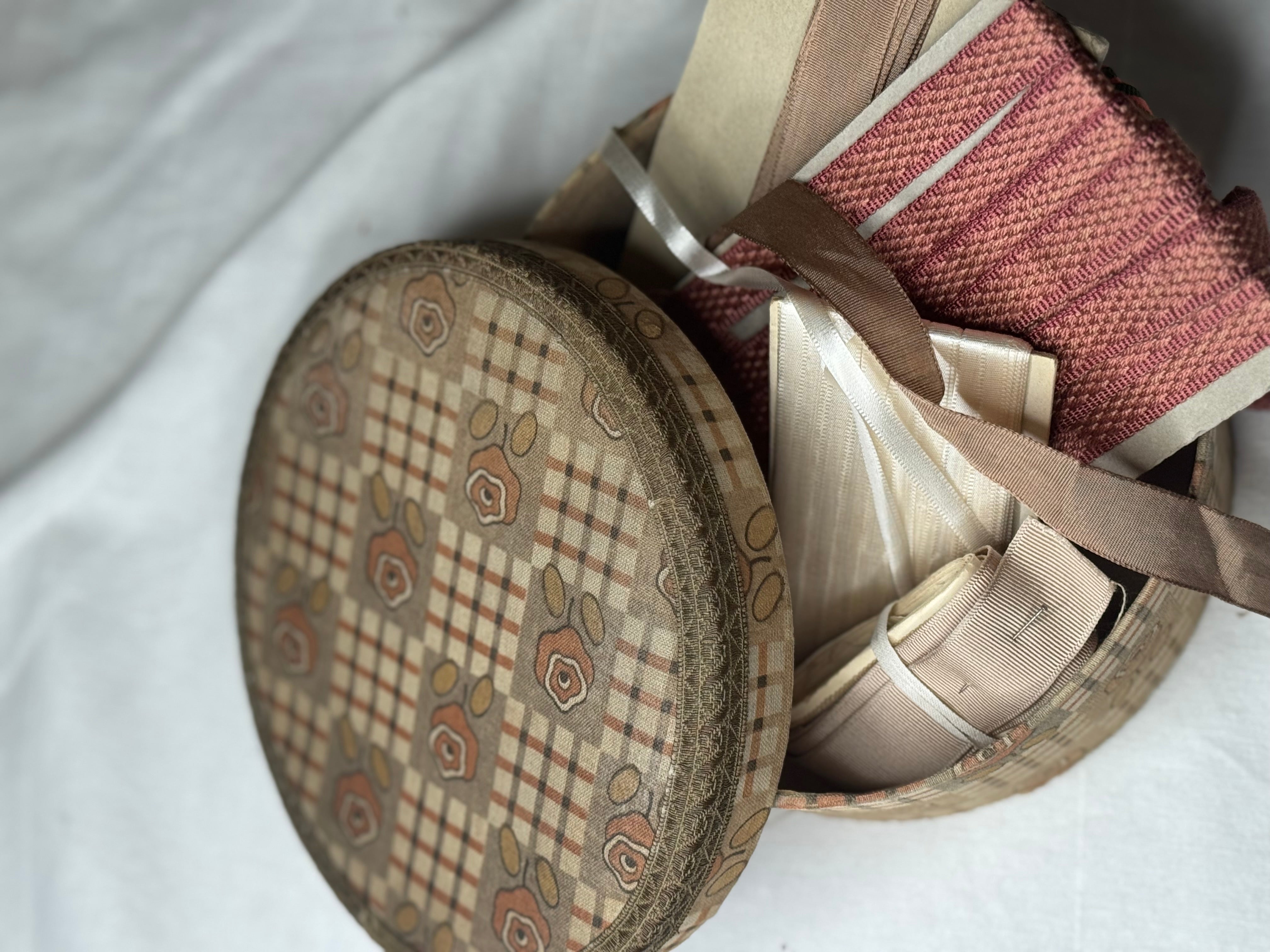 Vintage French Fabric Box