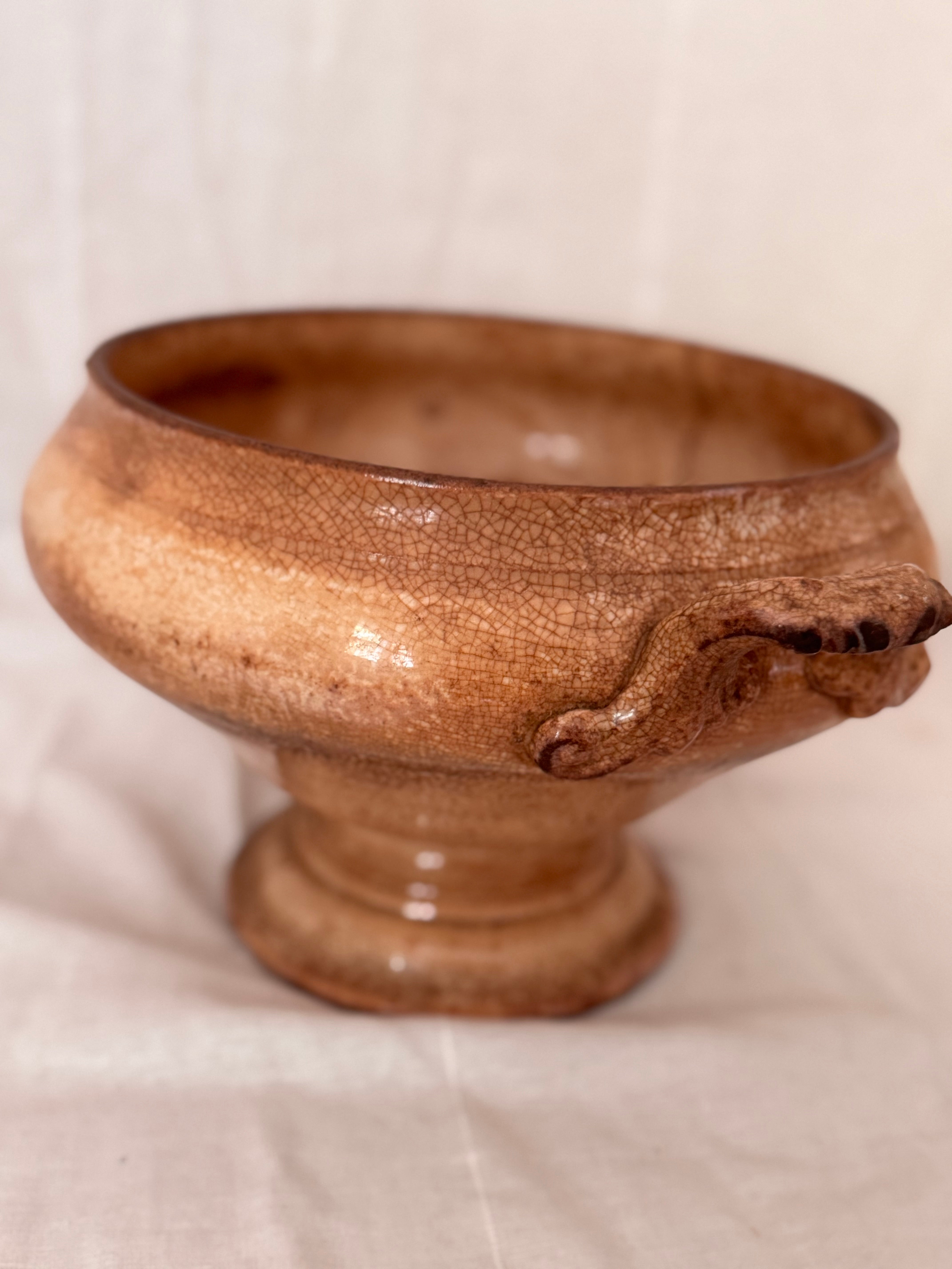 Antique French Earthenware Soupière