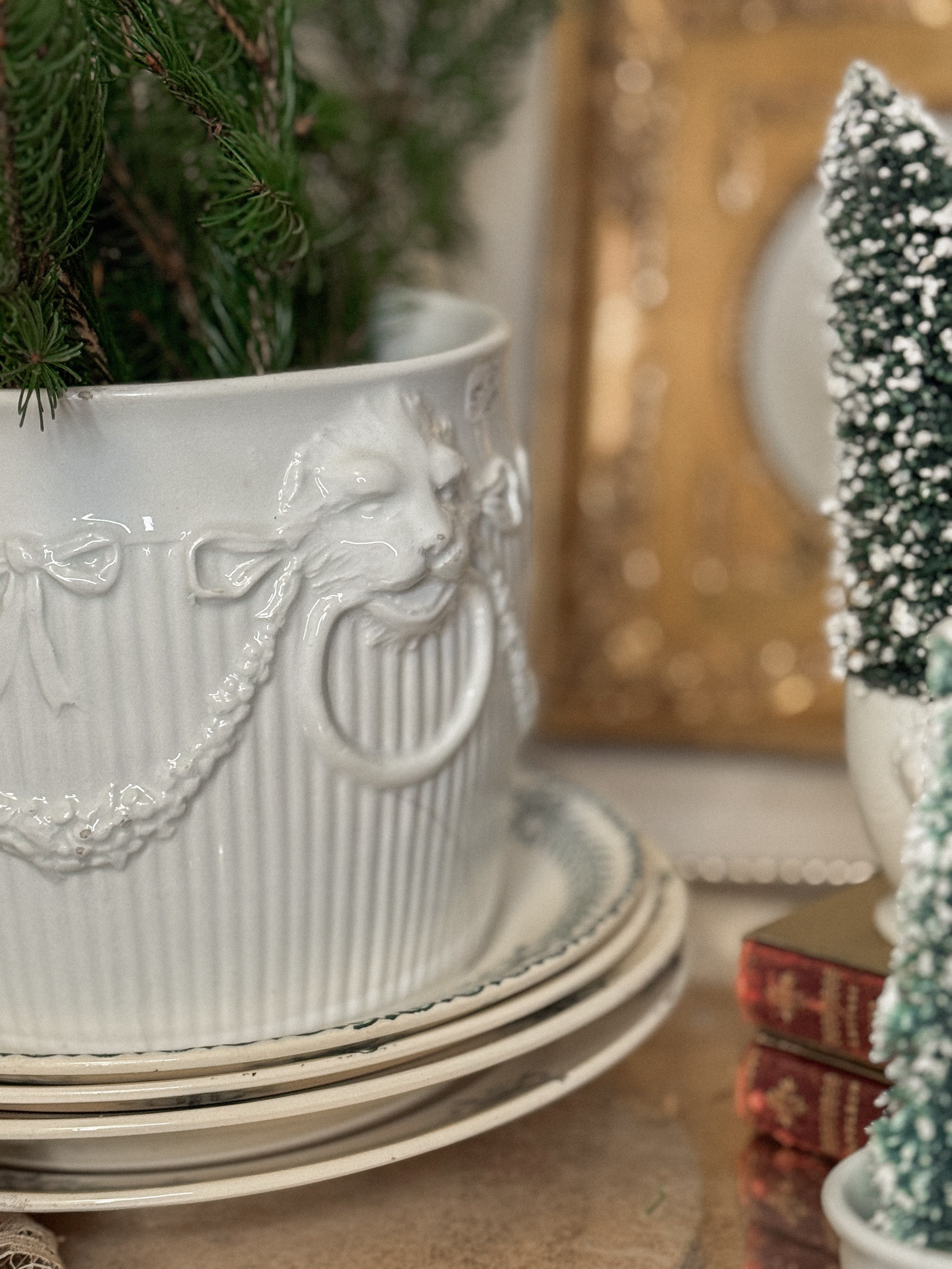 White Porcelain Cachepot