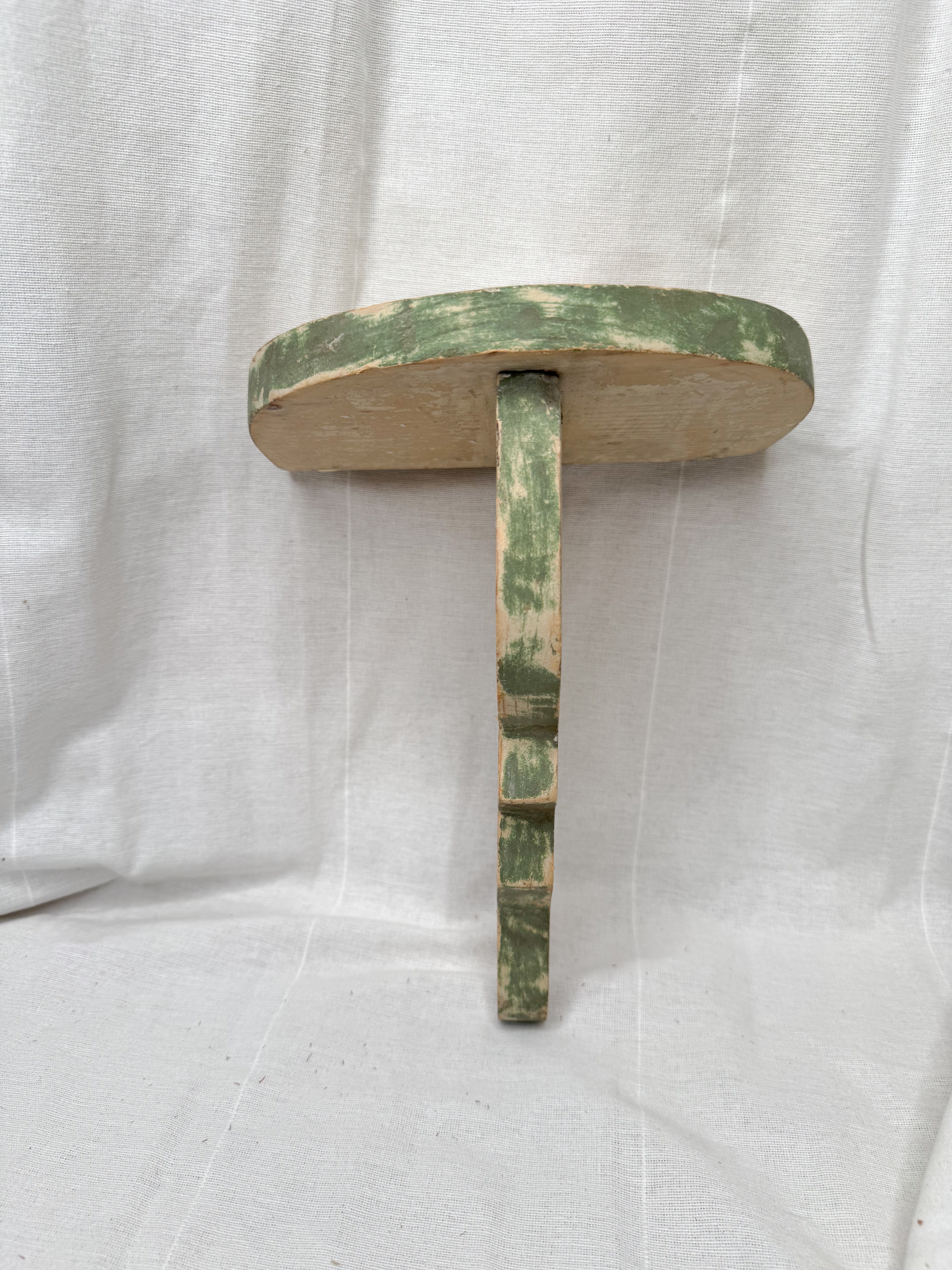 19th-Century French Painted Wall bracket shelf