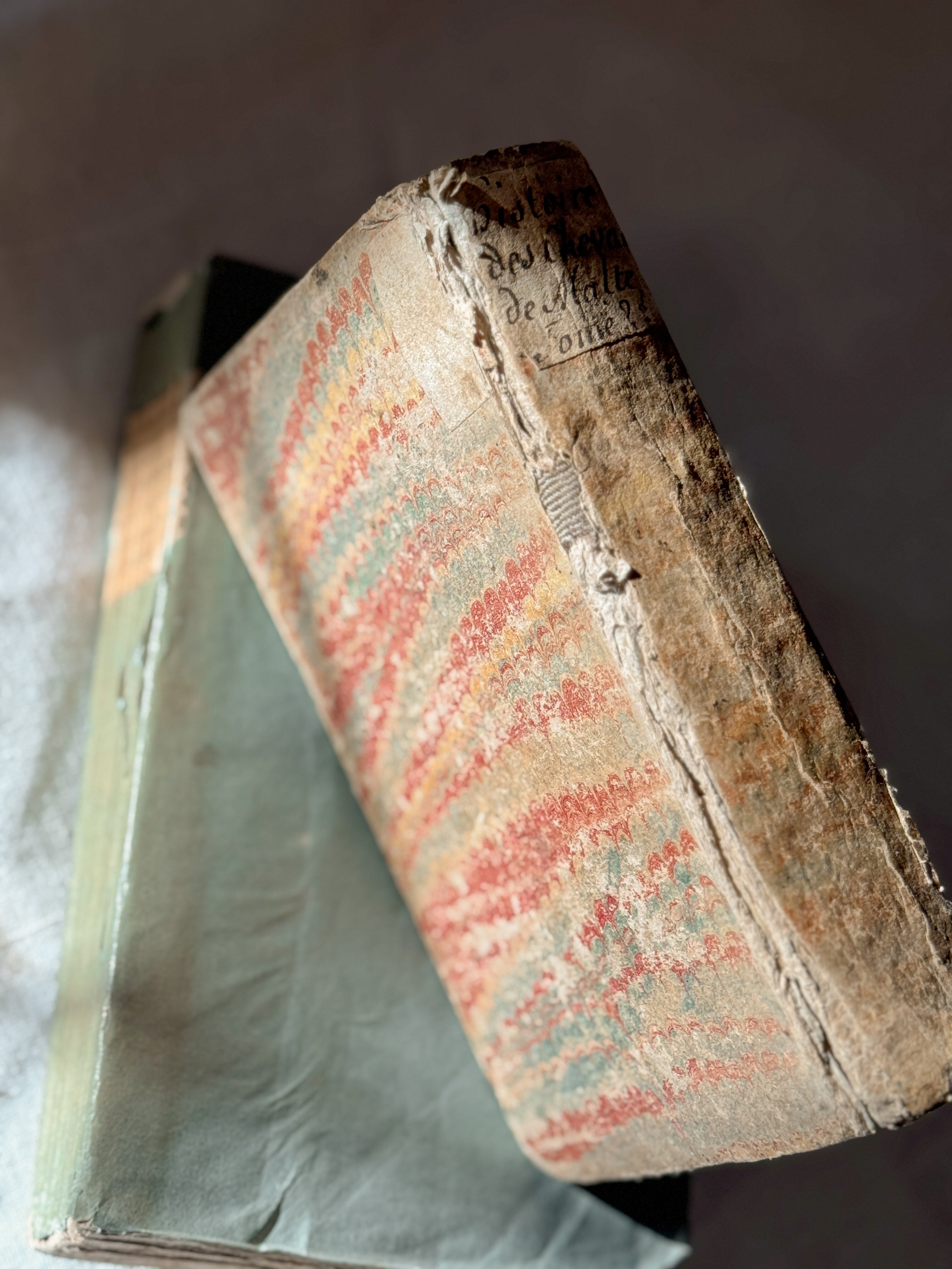 Antique French Book, Knights of Malta, Vertot, 18th Century
