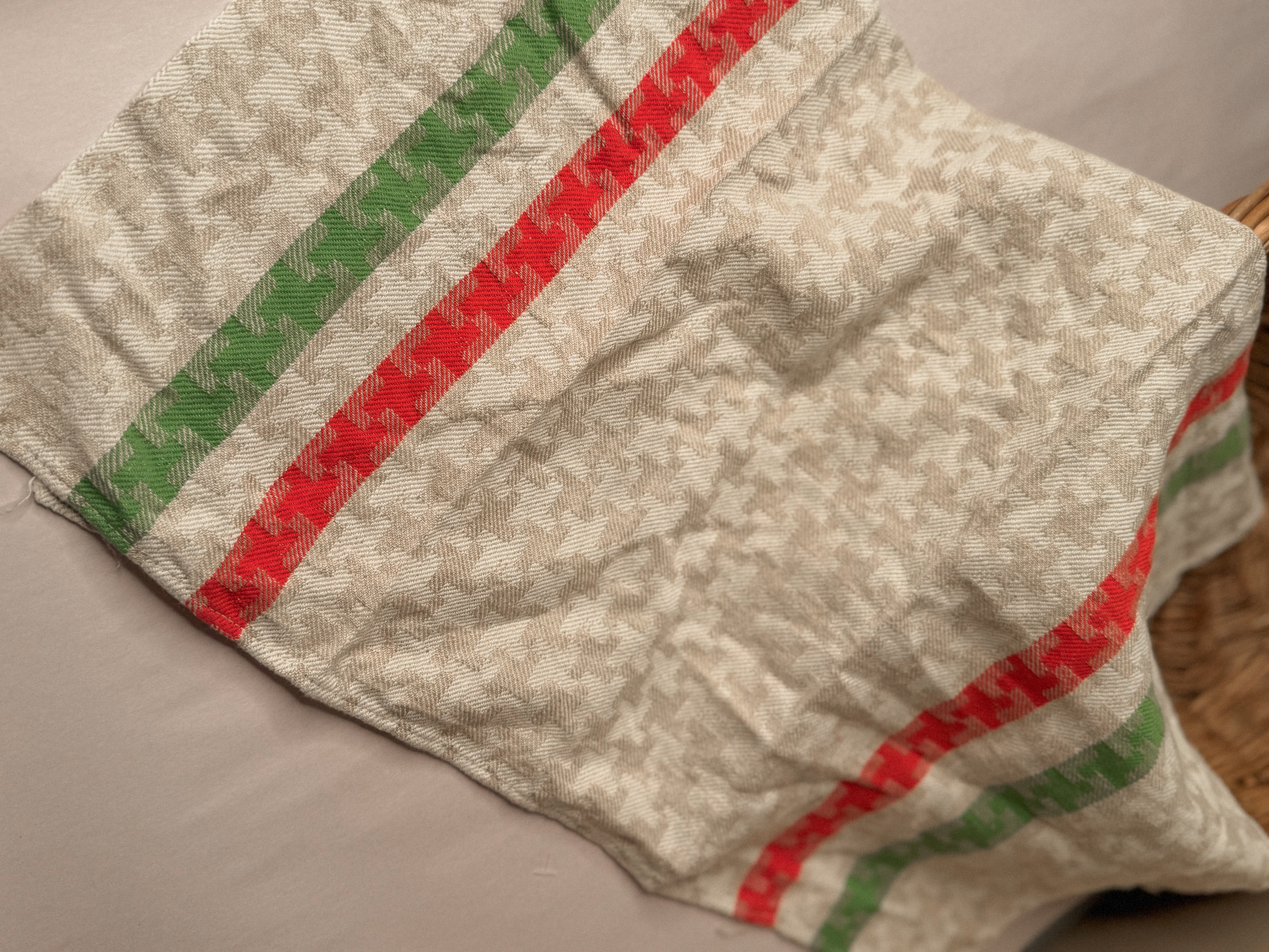 Vintage French Jacquard Torchon