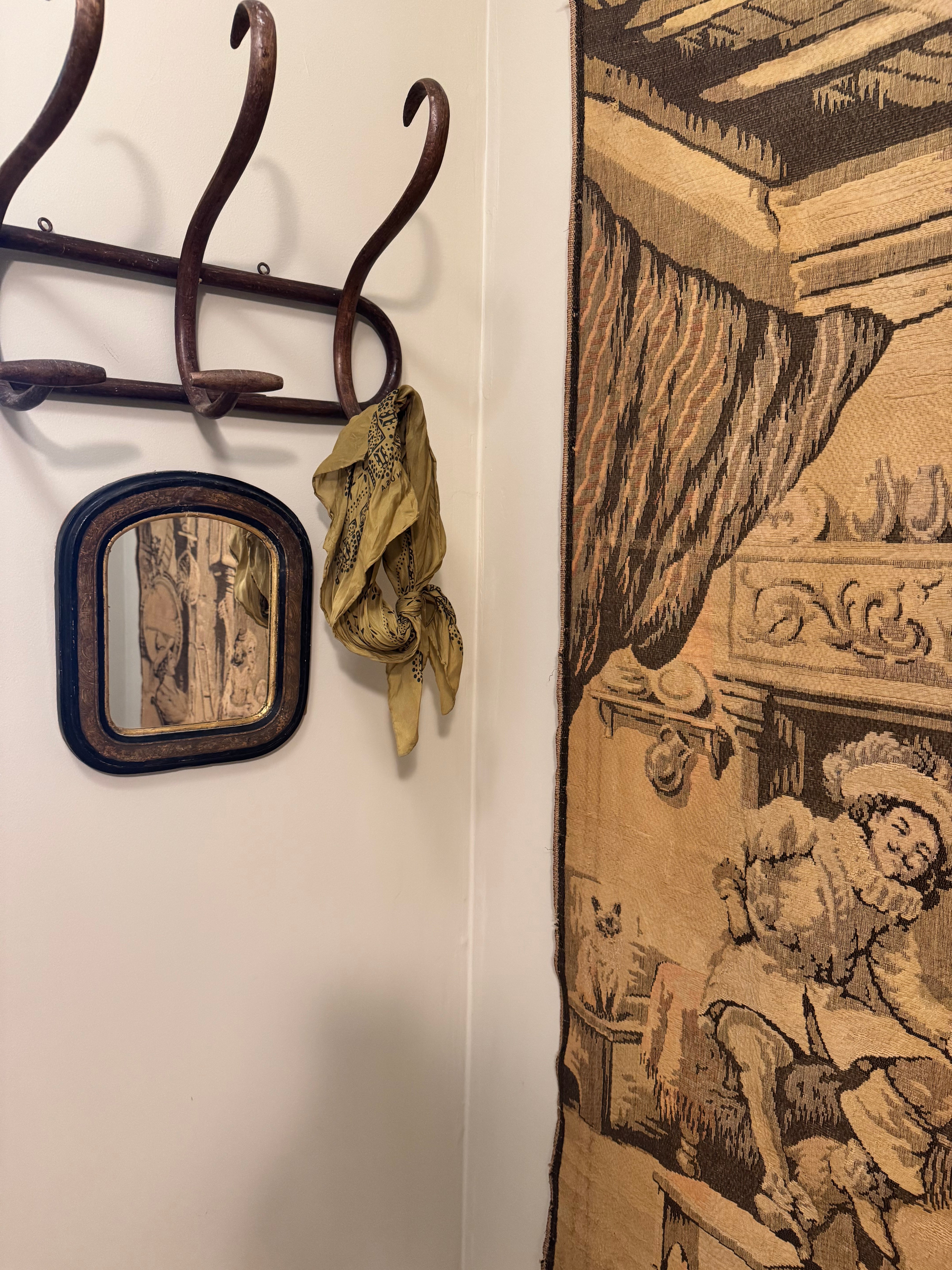 Vintage jacquard tapestry