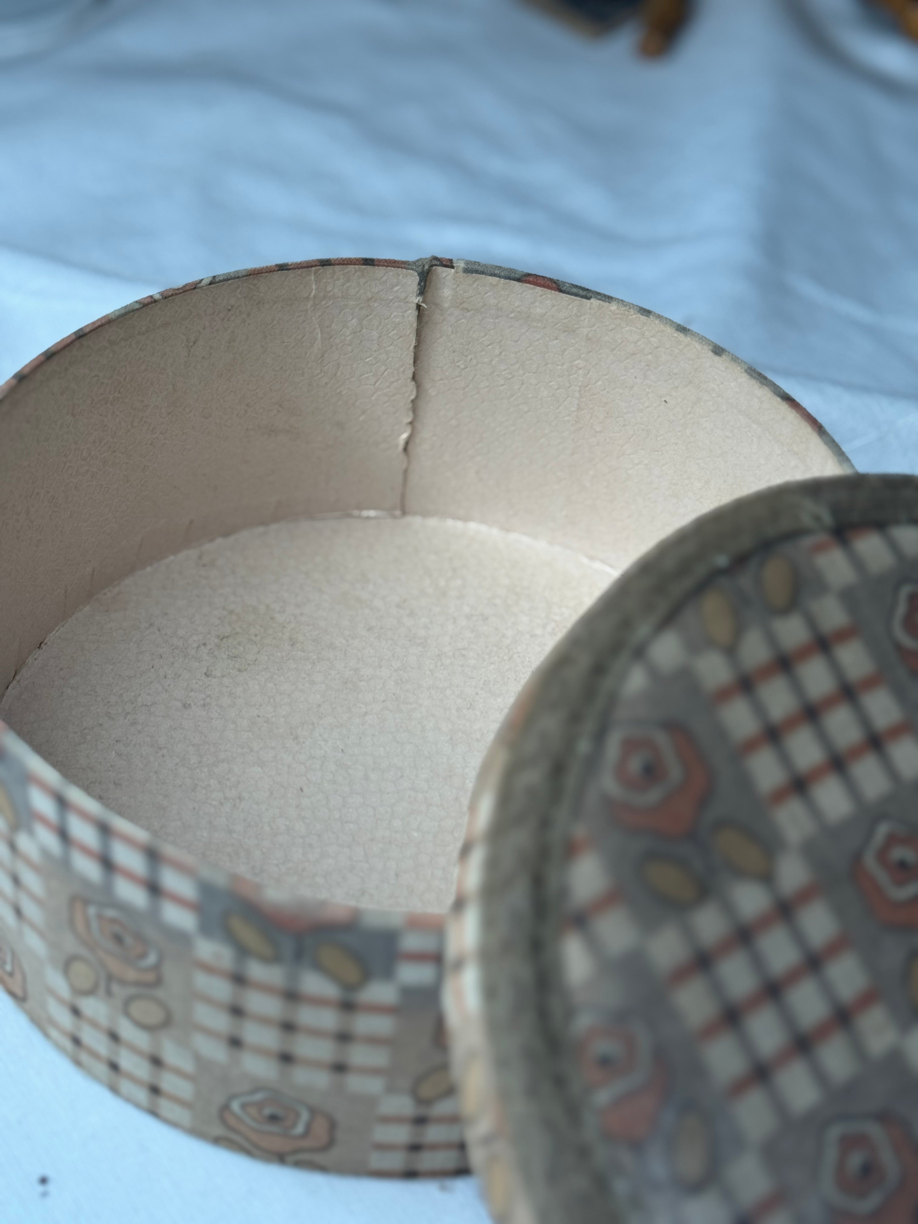 Vintage French Fabric Box
