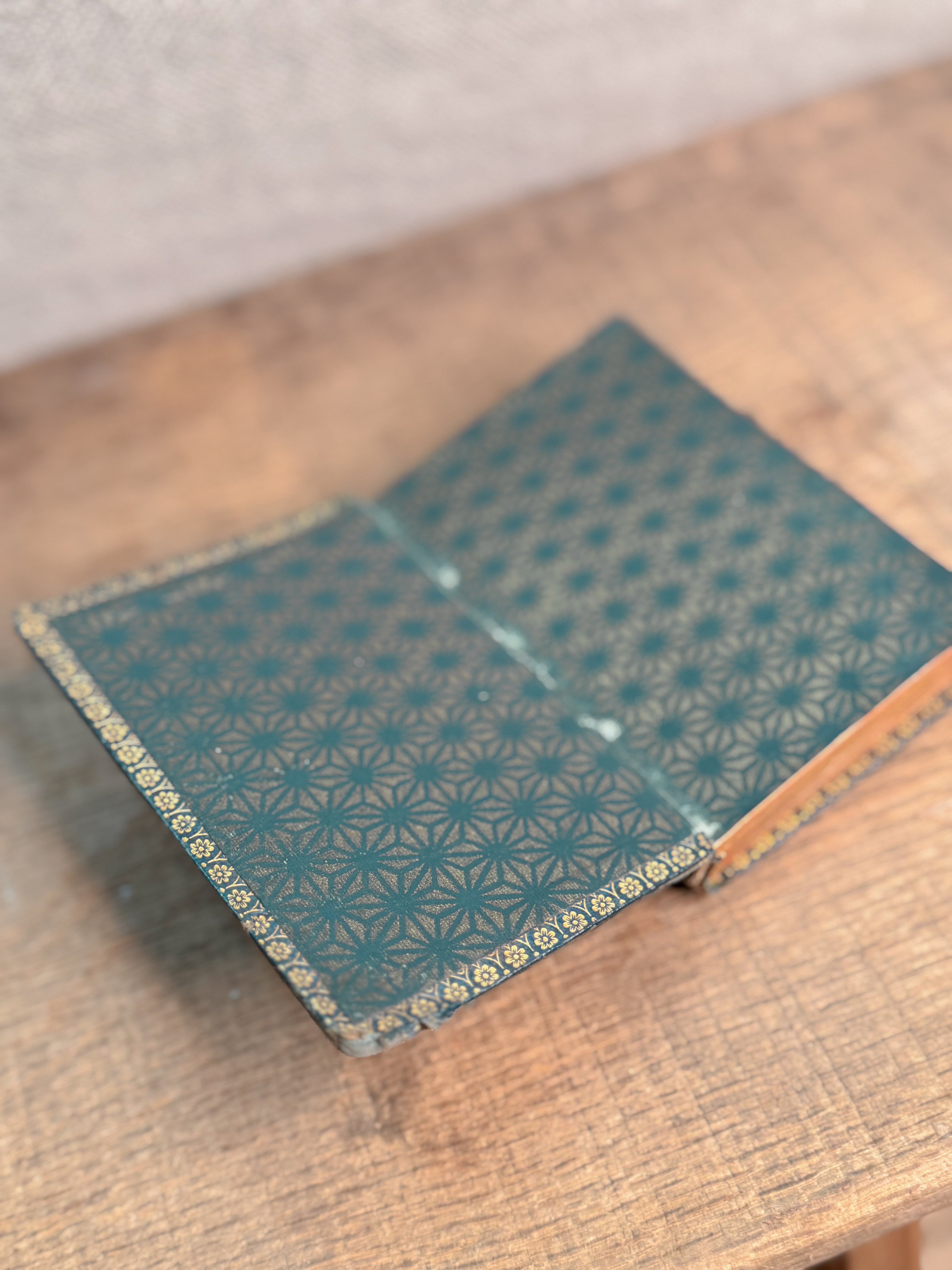 Antique leather mini prayer book