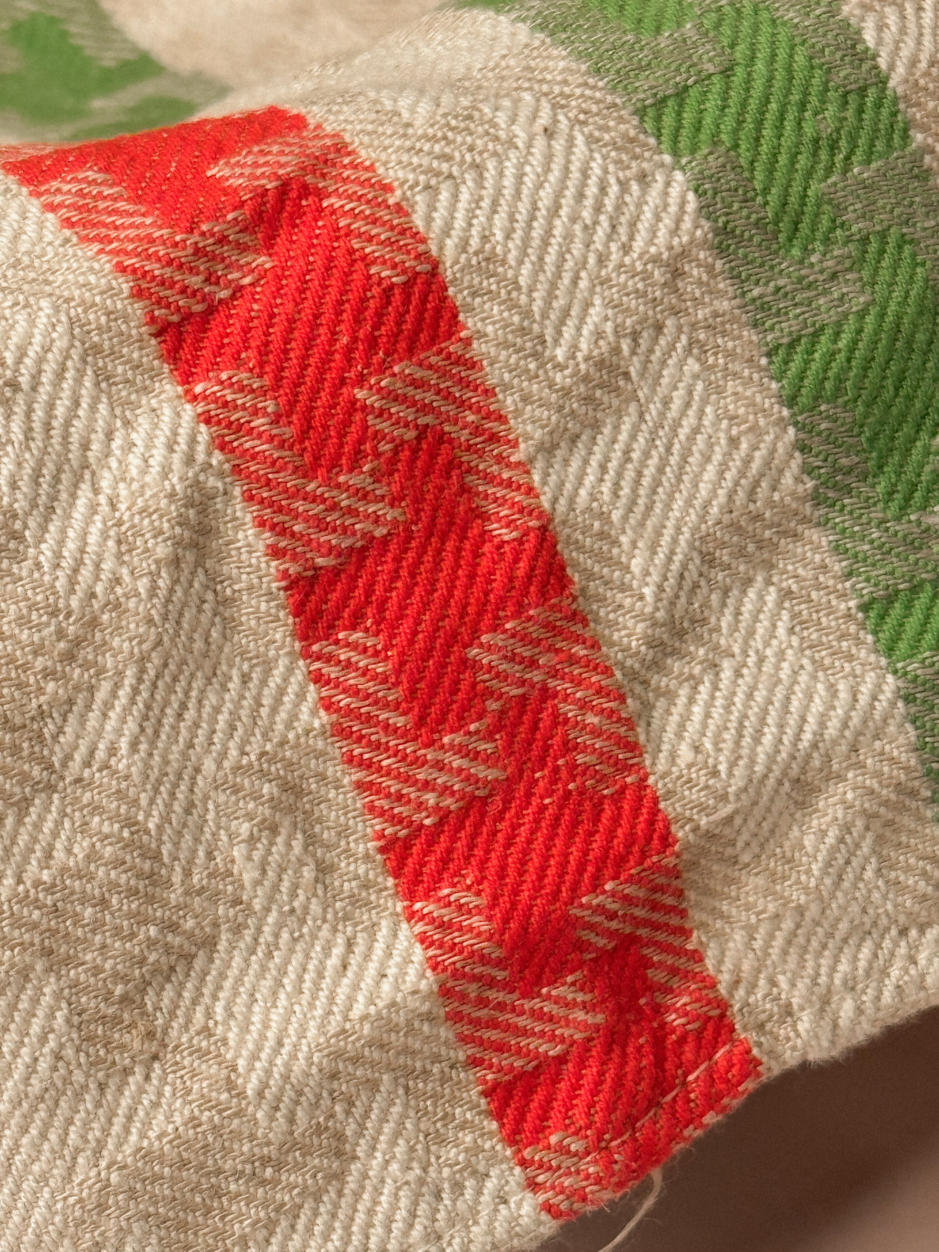 Vintage French Jacquard Torchon