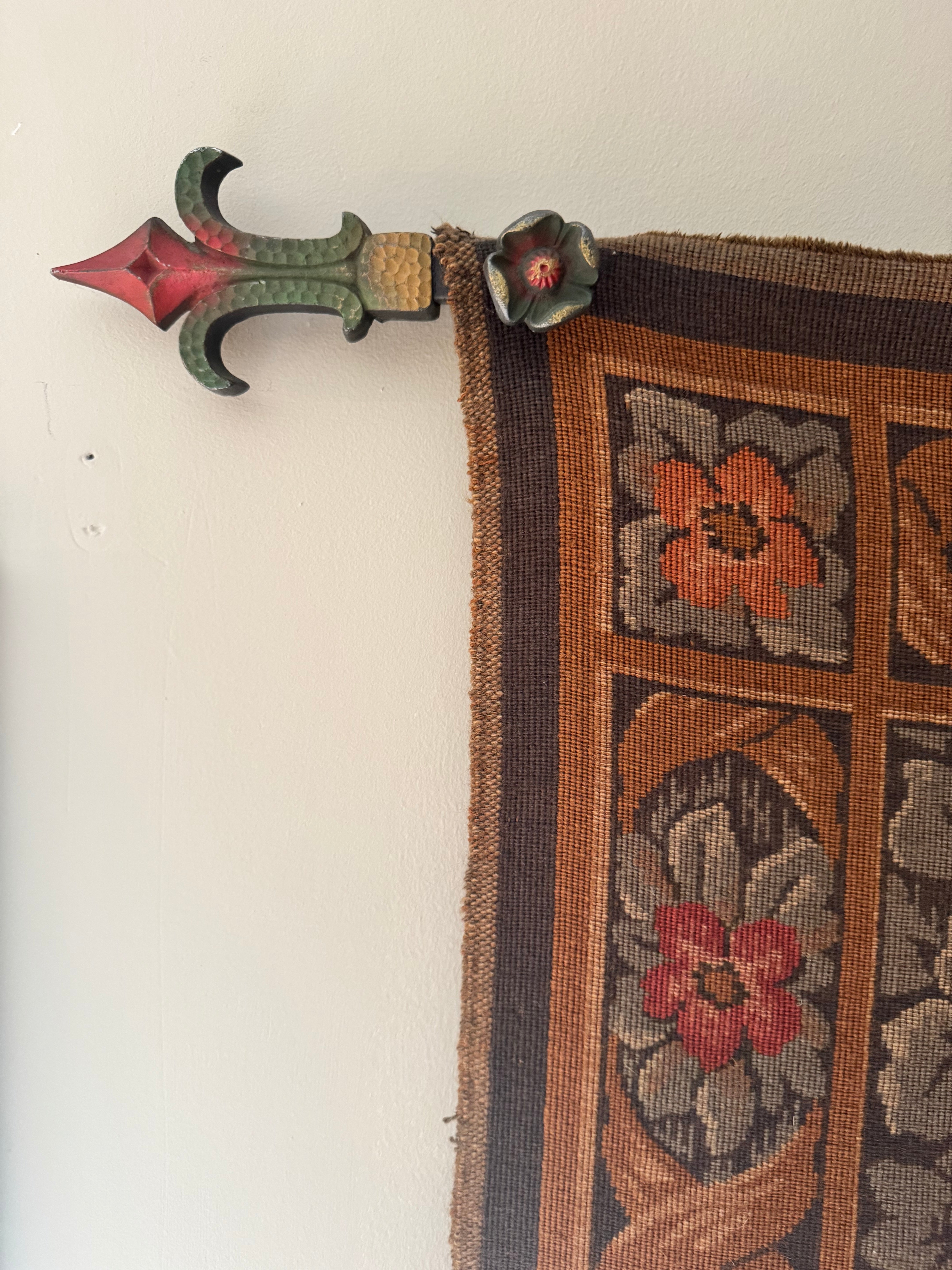 (Rod shipping) Jacquard-Woven Pastoral Tapestry