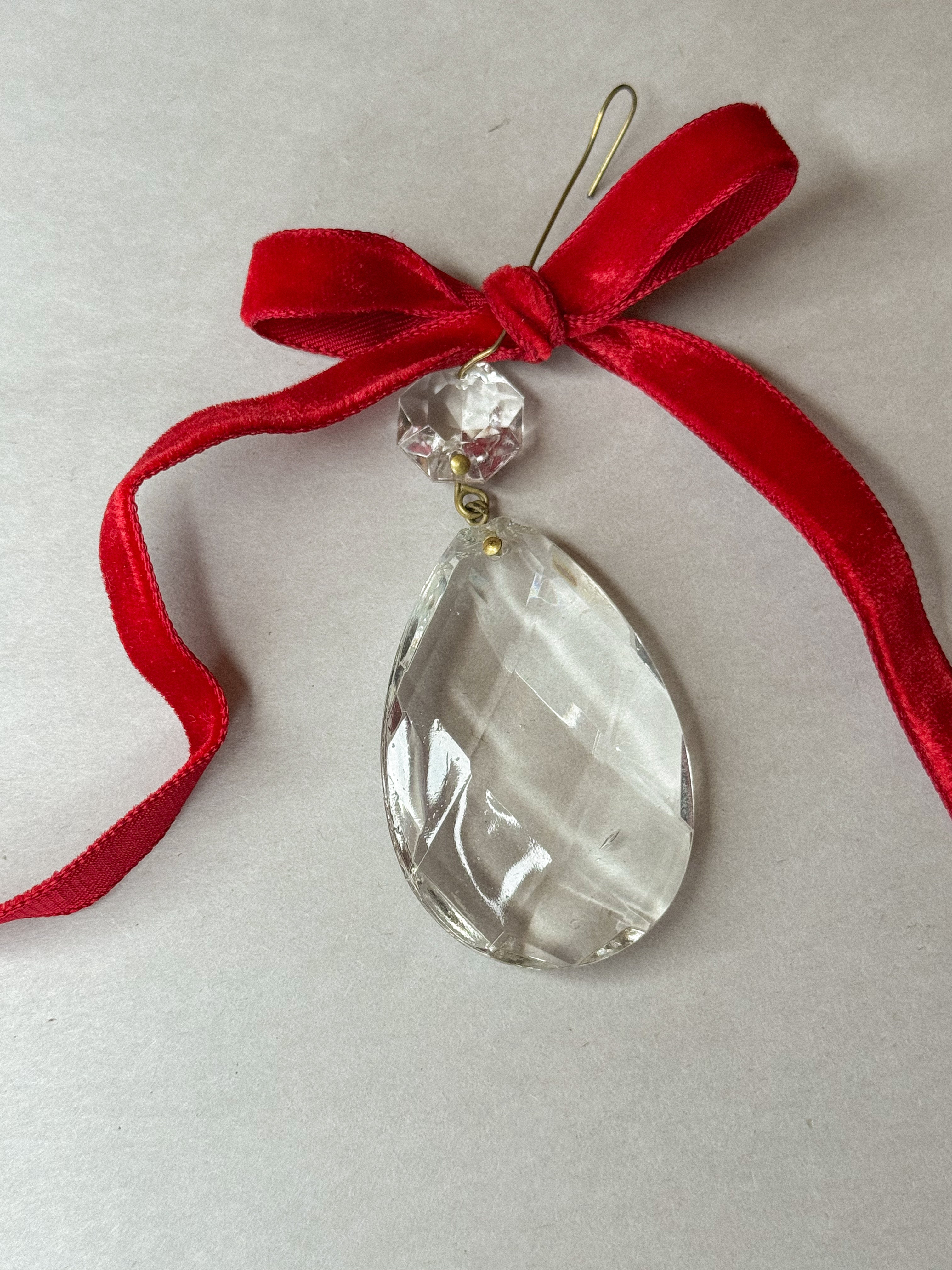 Antique French Crystal Chandelier Pendant – Large