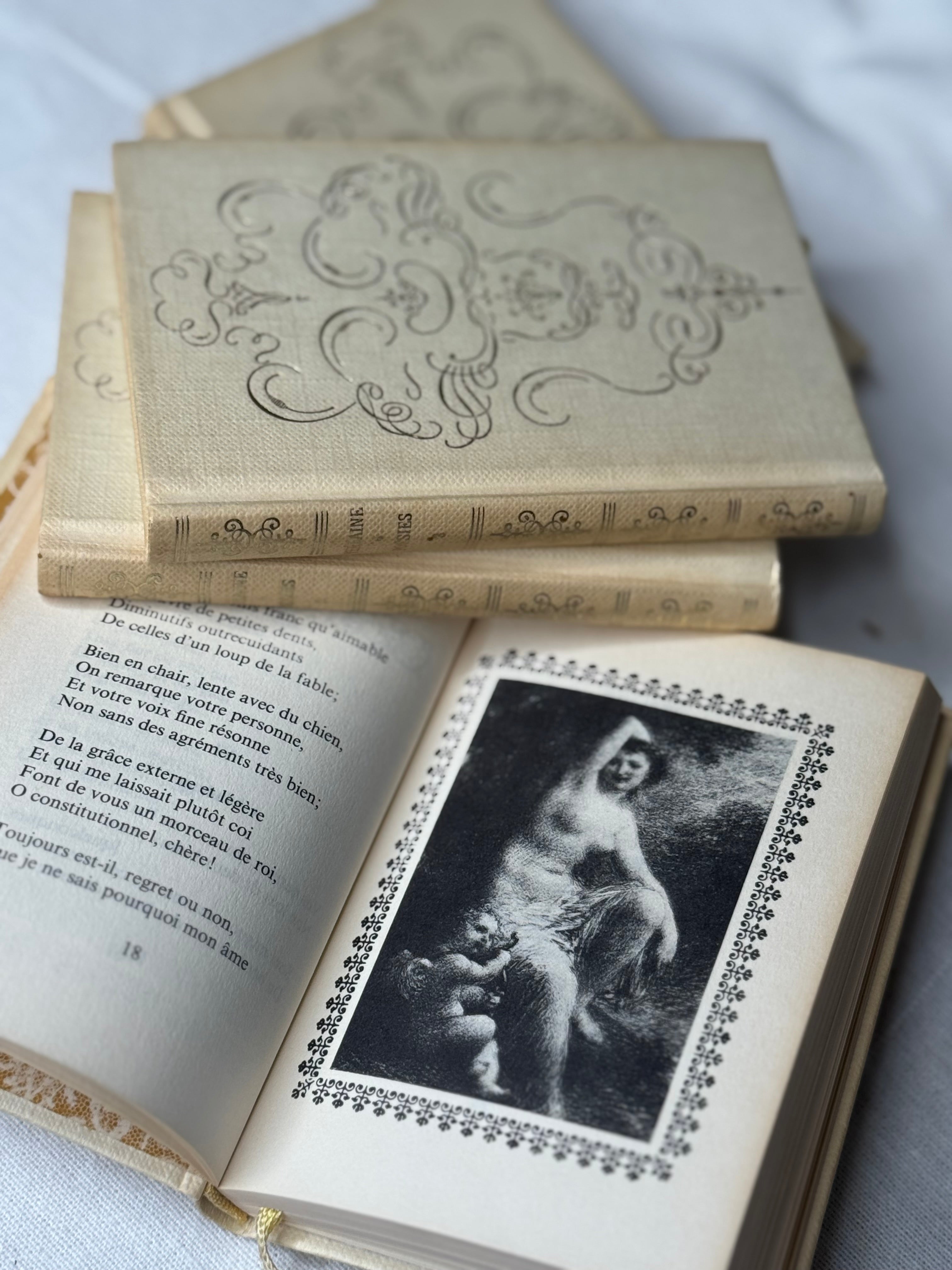 Miniature Set of Paul Verlaine, Poésies (4 Volumes)