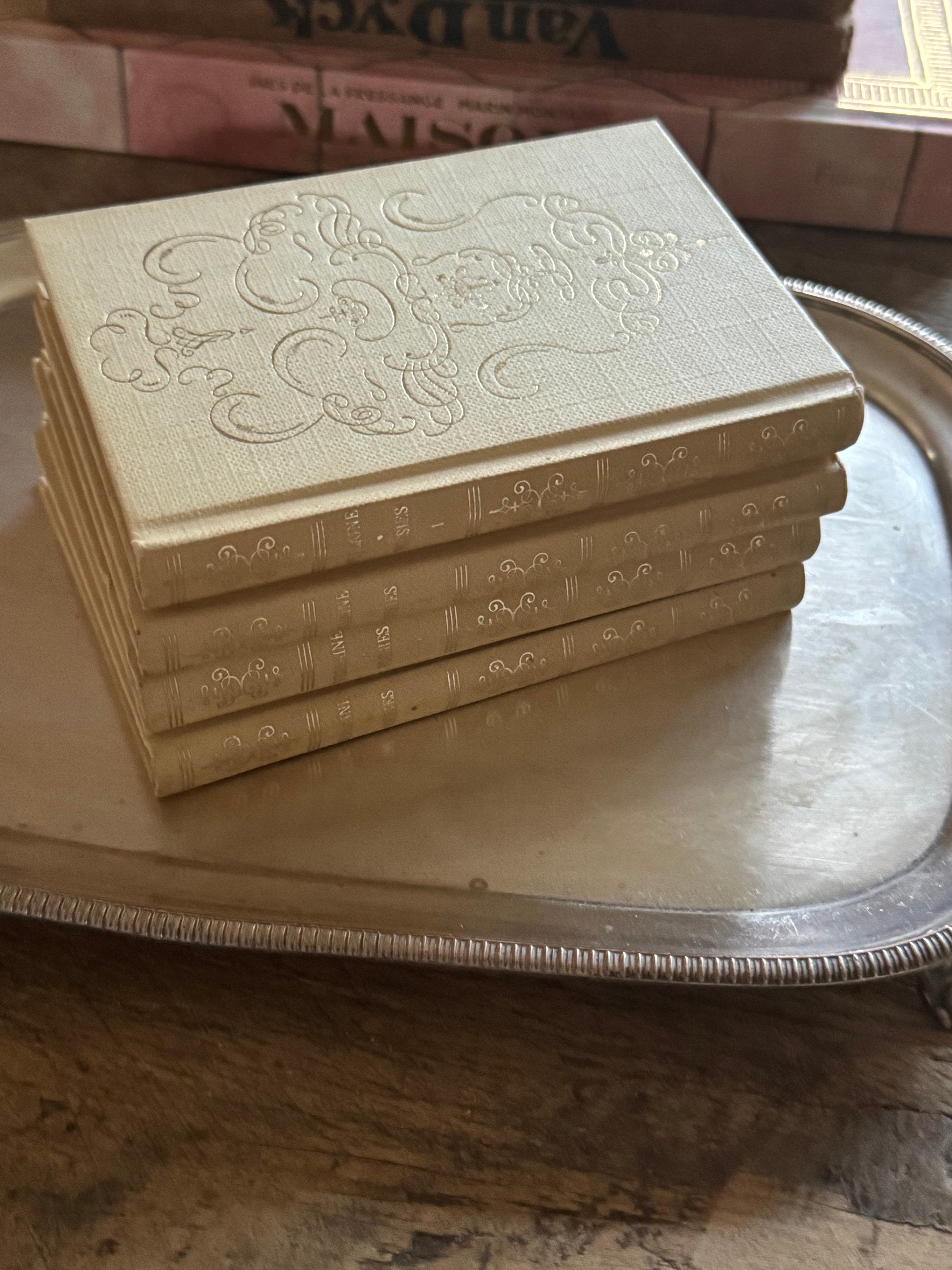 Miniature Set of Paul Verlaine, Poésies (4 Volumes)