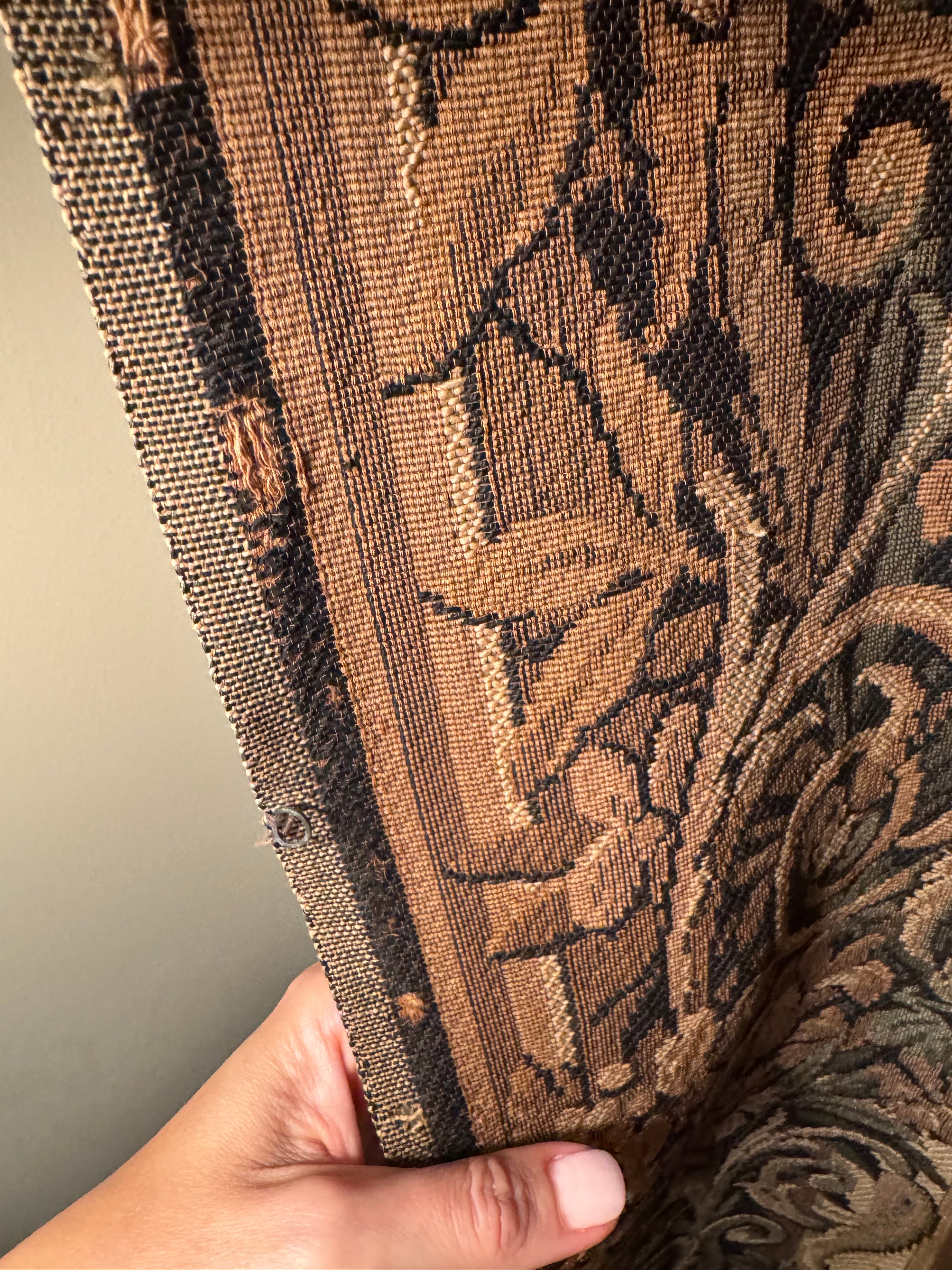 French Jacquard Verdure Tapestry