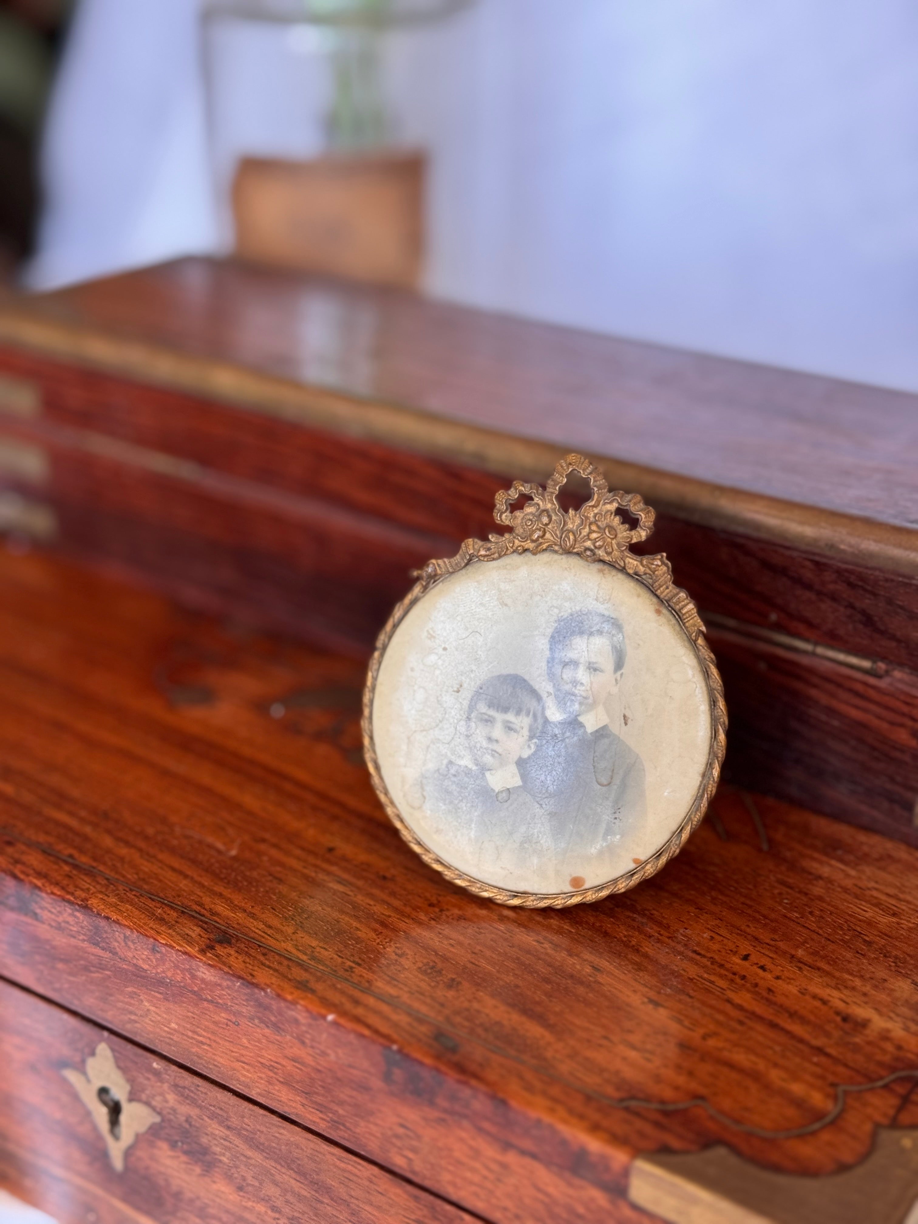 Antique mini gilded frame - Belle Époque