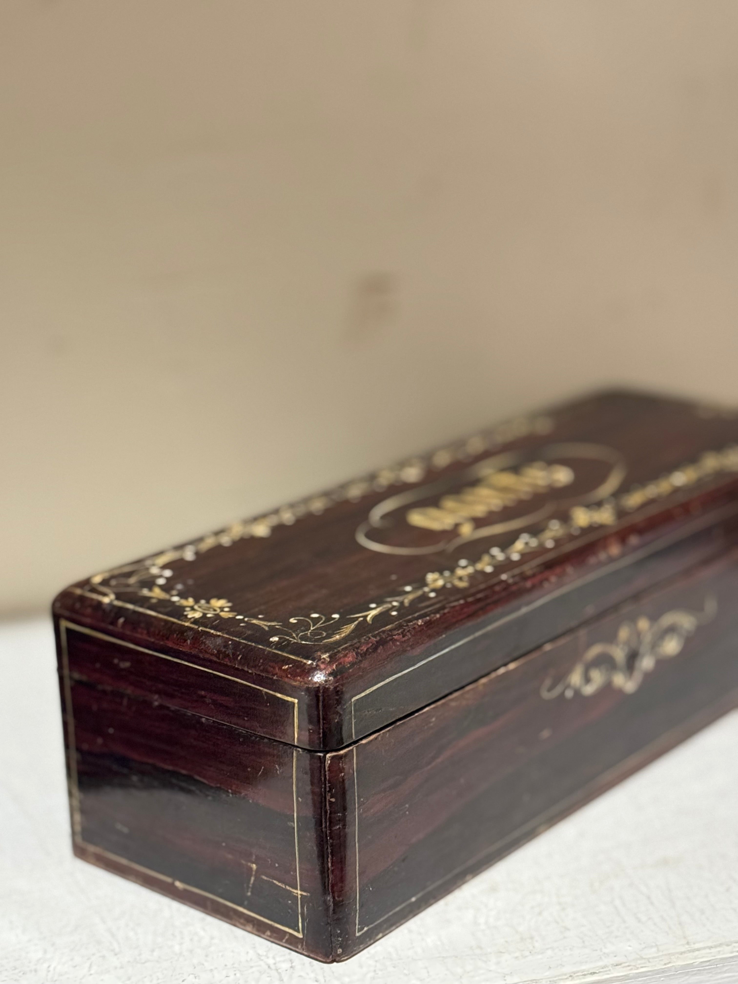 Antique French Glove Box