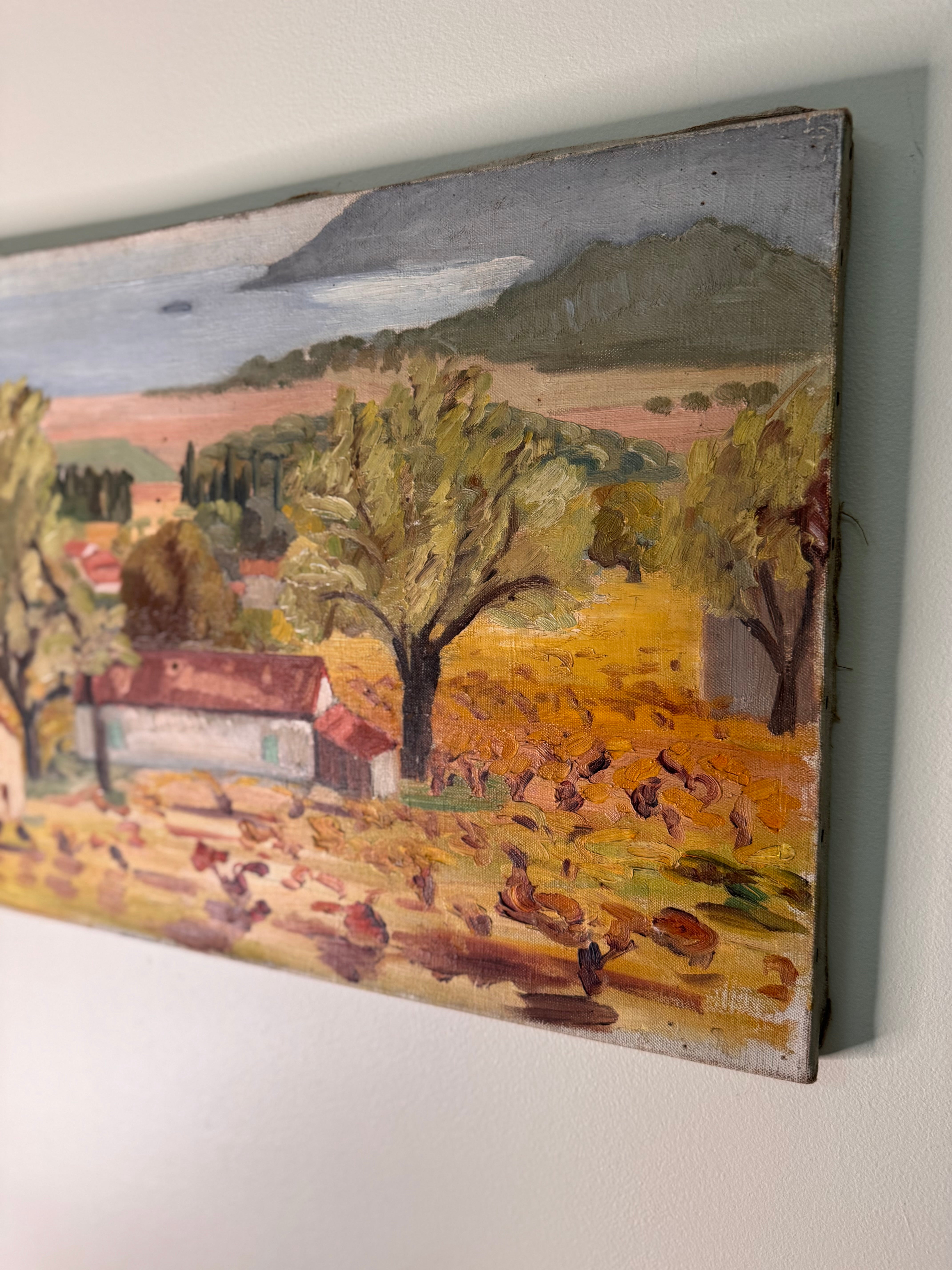Signed French Oil on Canvas | Provençal Landscape
