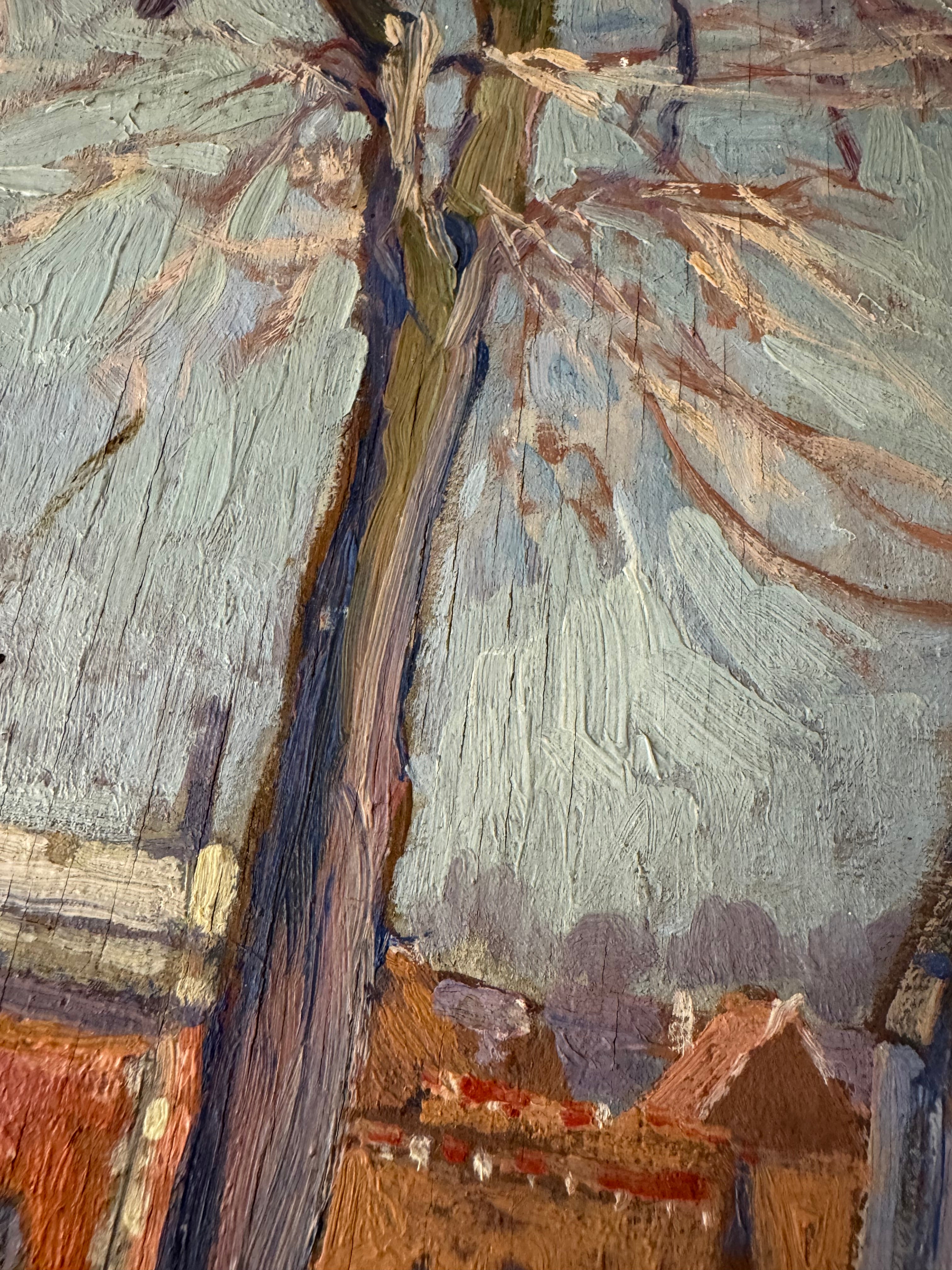 Antique post-impressionist oil