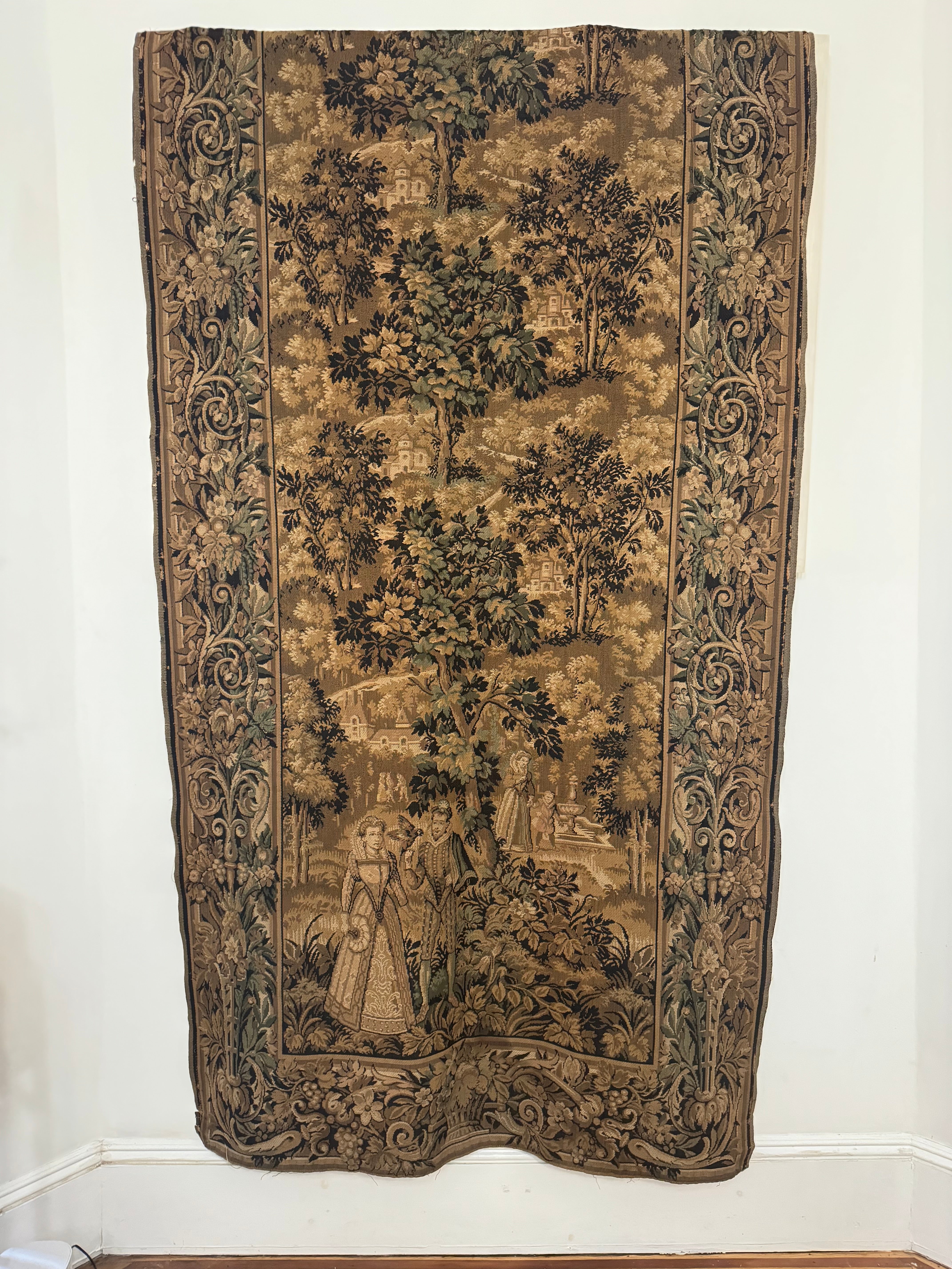 French Jacquard Verdure Tapestry