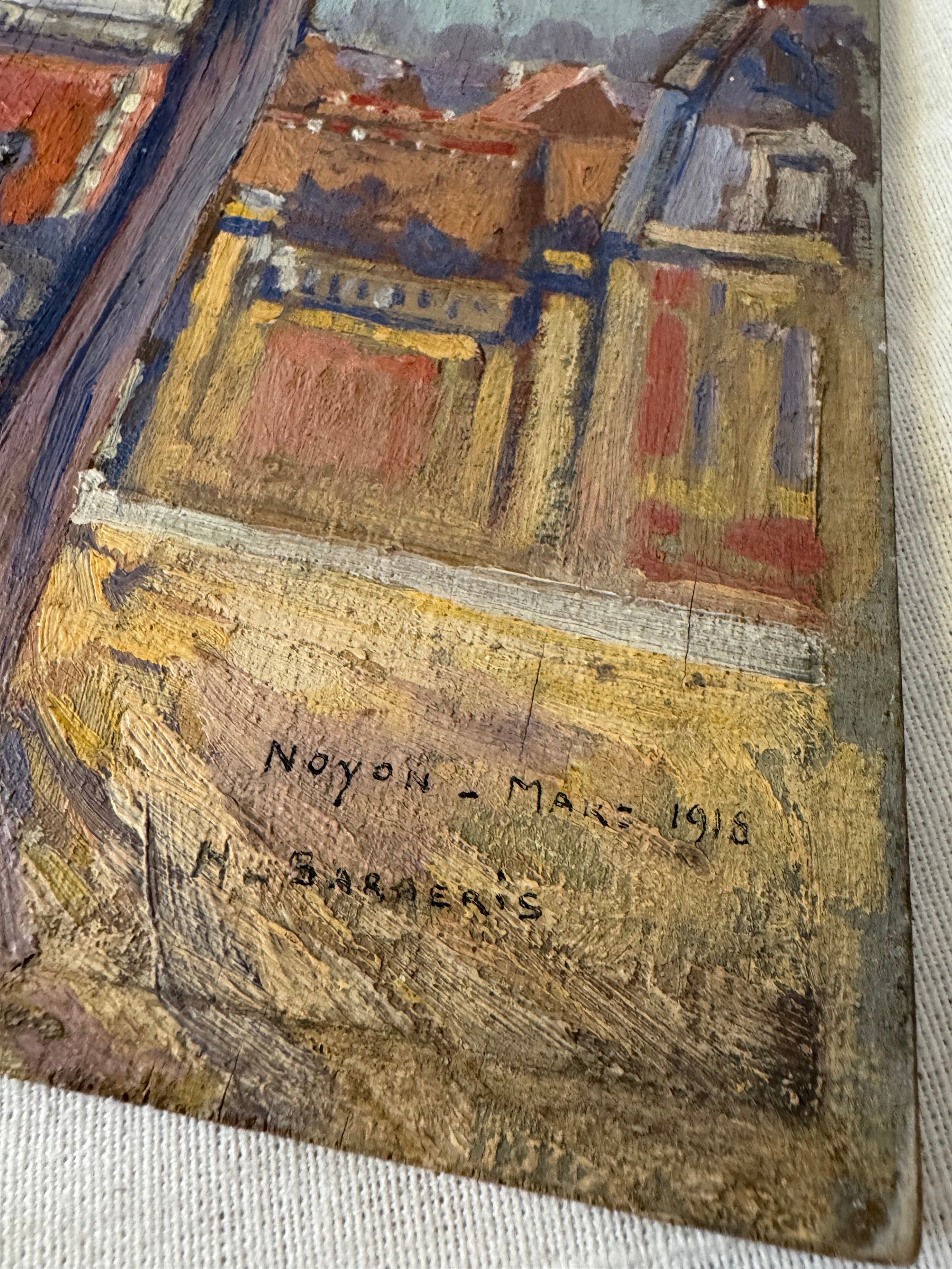 Antique post-impressionist oil