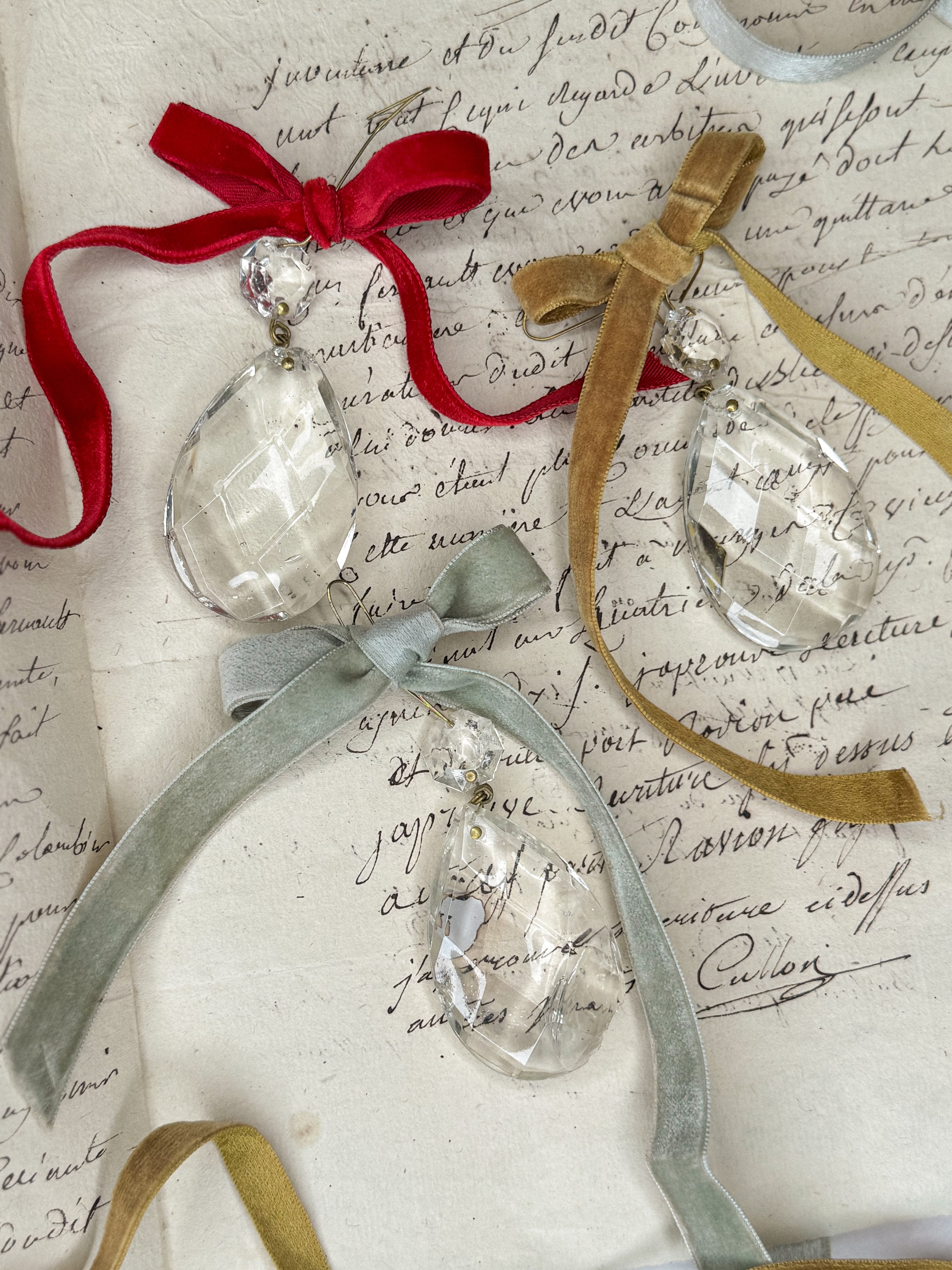 Antique French Crystal Chandelier Pendant – Large