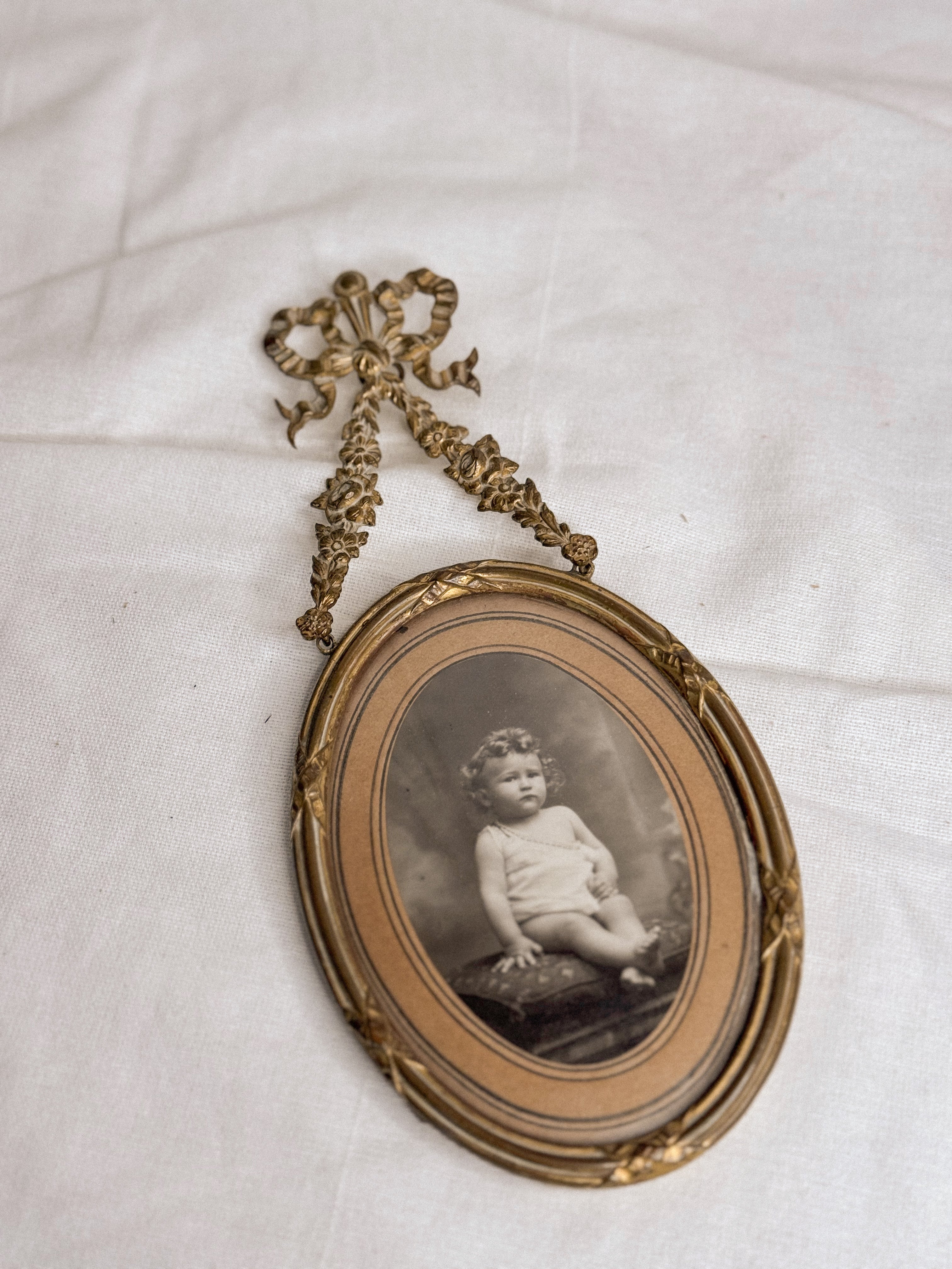 Antique Gilded Bronze Frame