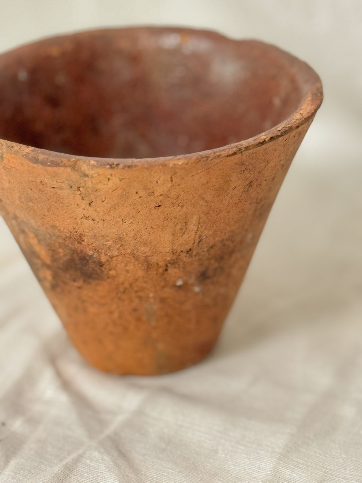 Antique French Resin Pot, Landes Terracotta