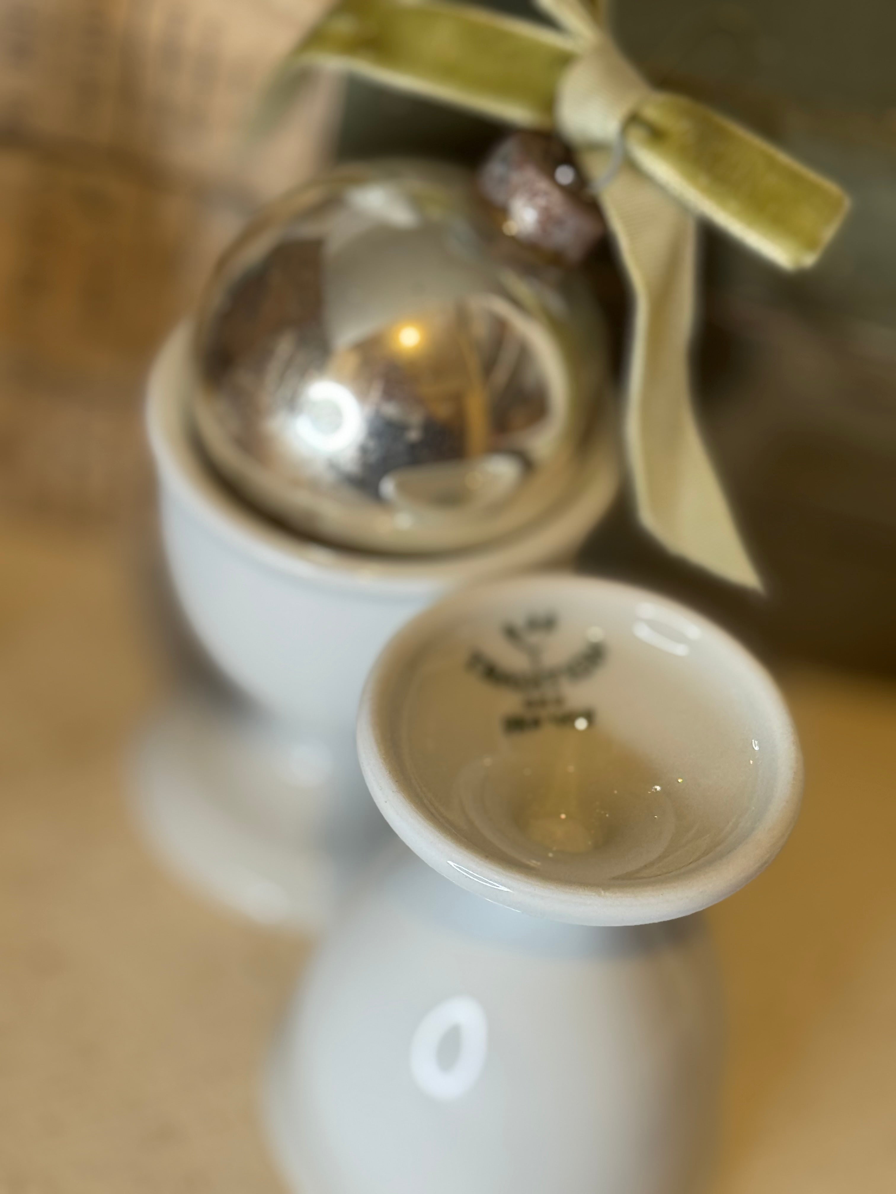 Vintage French Ironstone Egg Cup Set