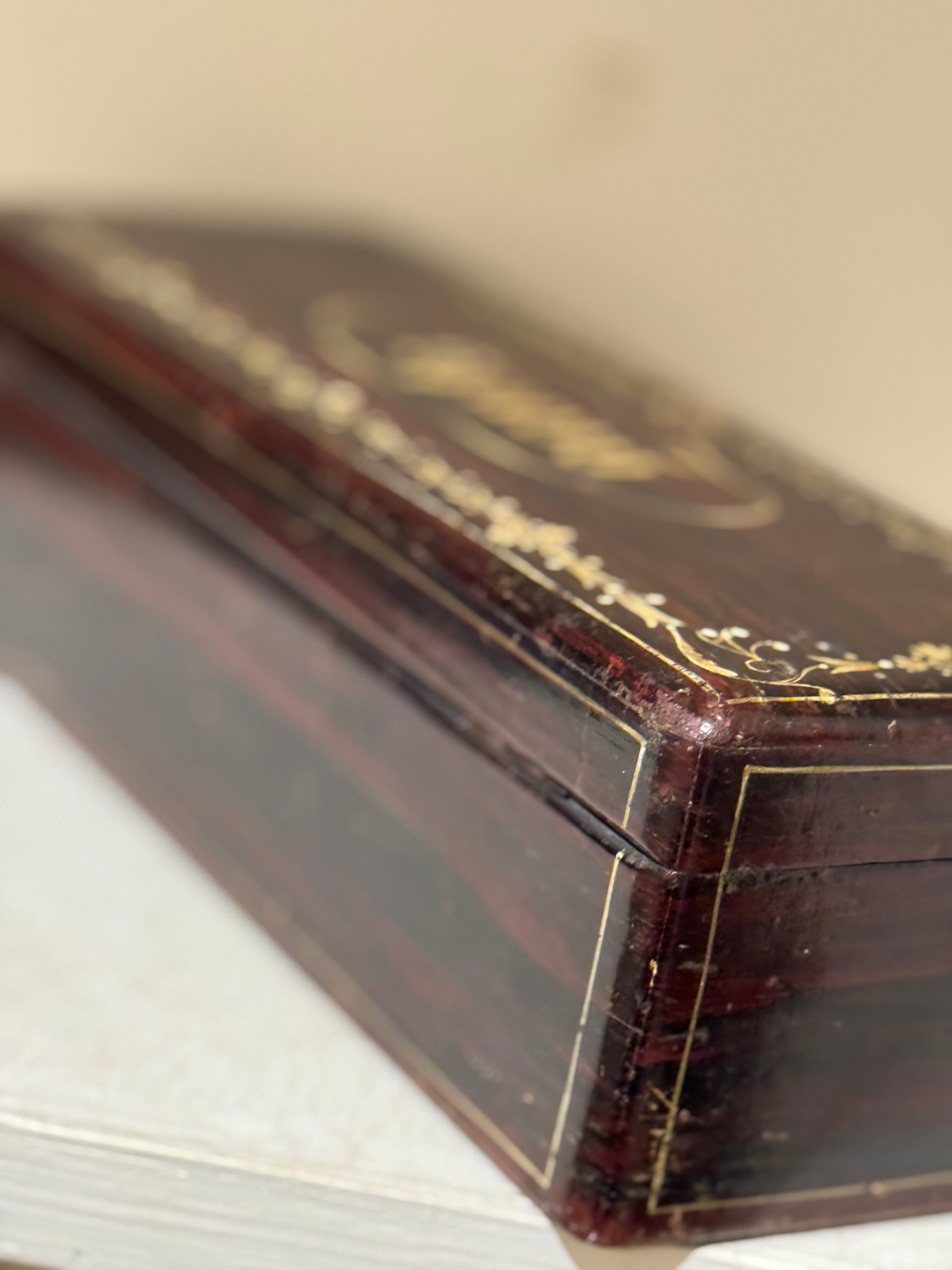 Antique French Glove Box