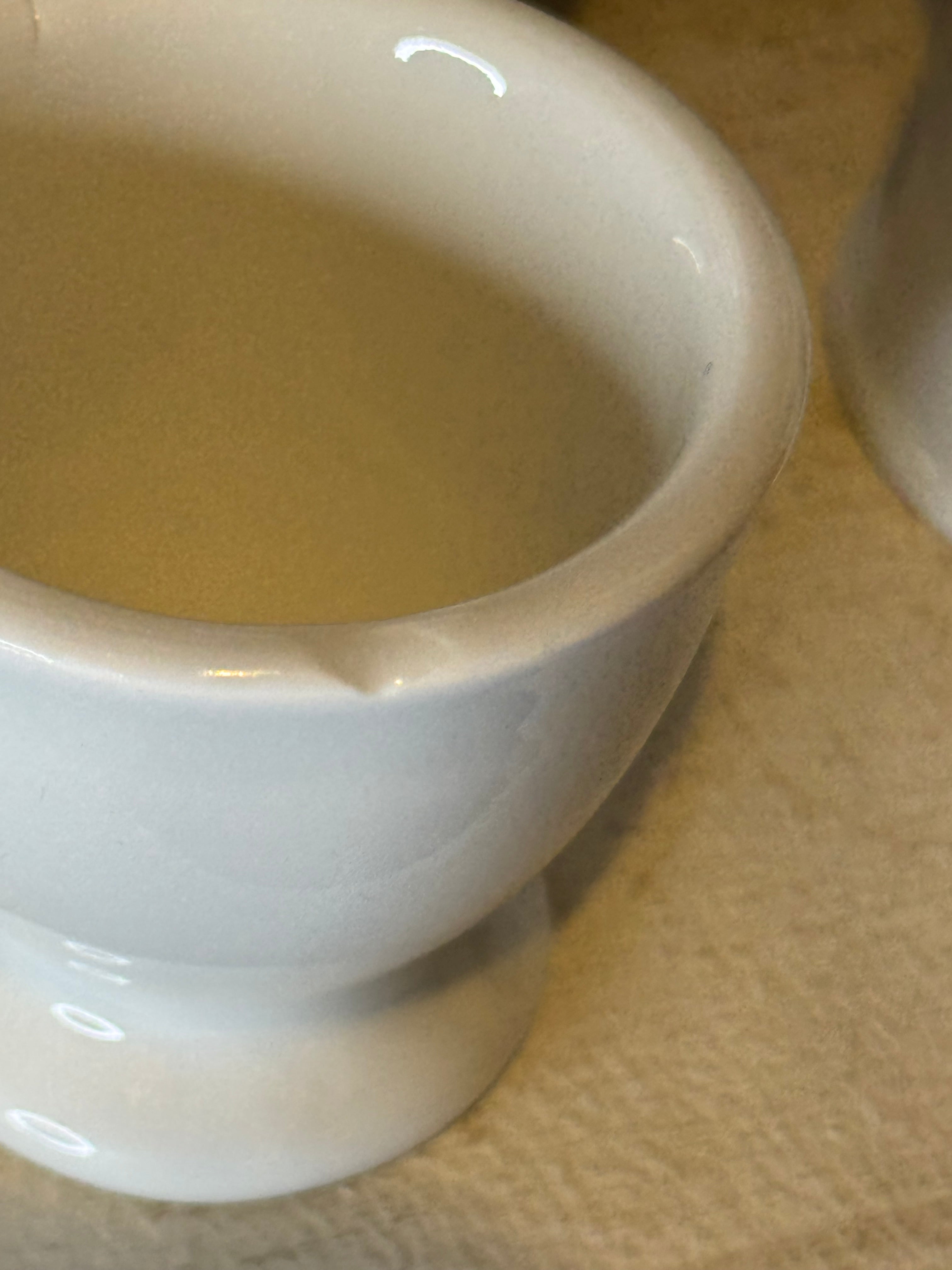 Antique French Ironstone Egg Cup