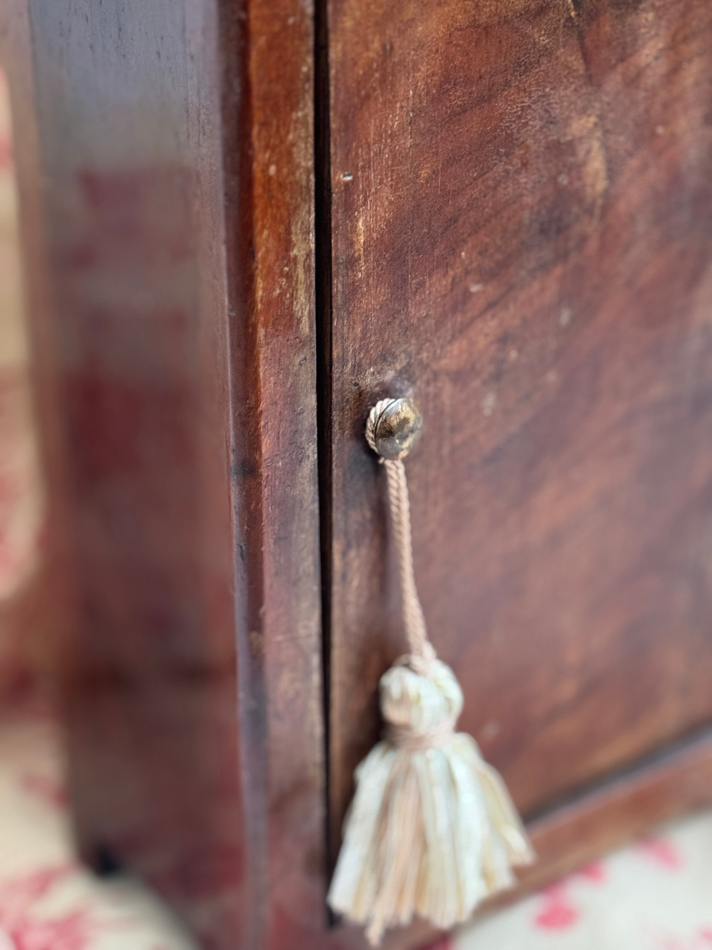 Antique French Miniature Mahogany Bedside Cabinet (Chevet)