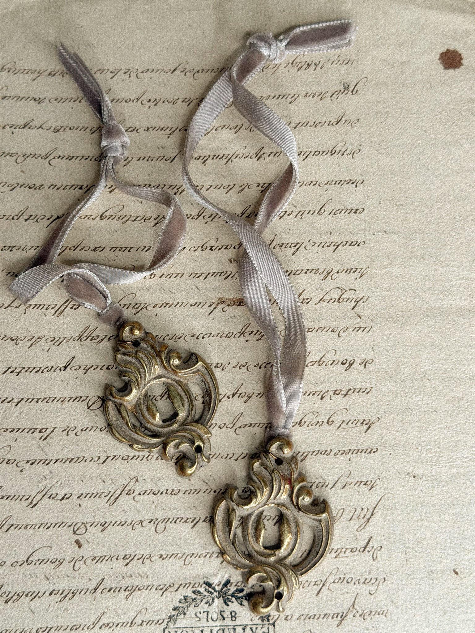 Pièce de Noël- ruban velours