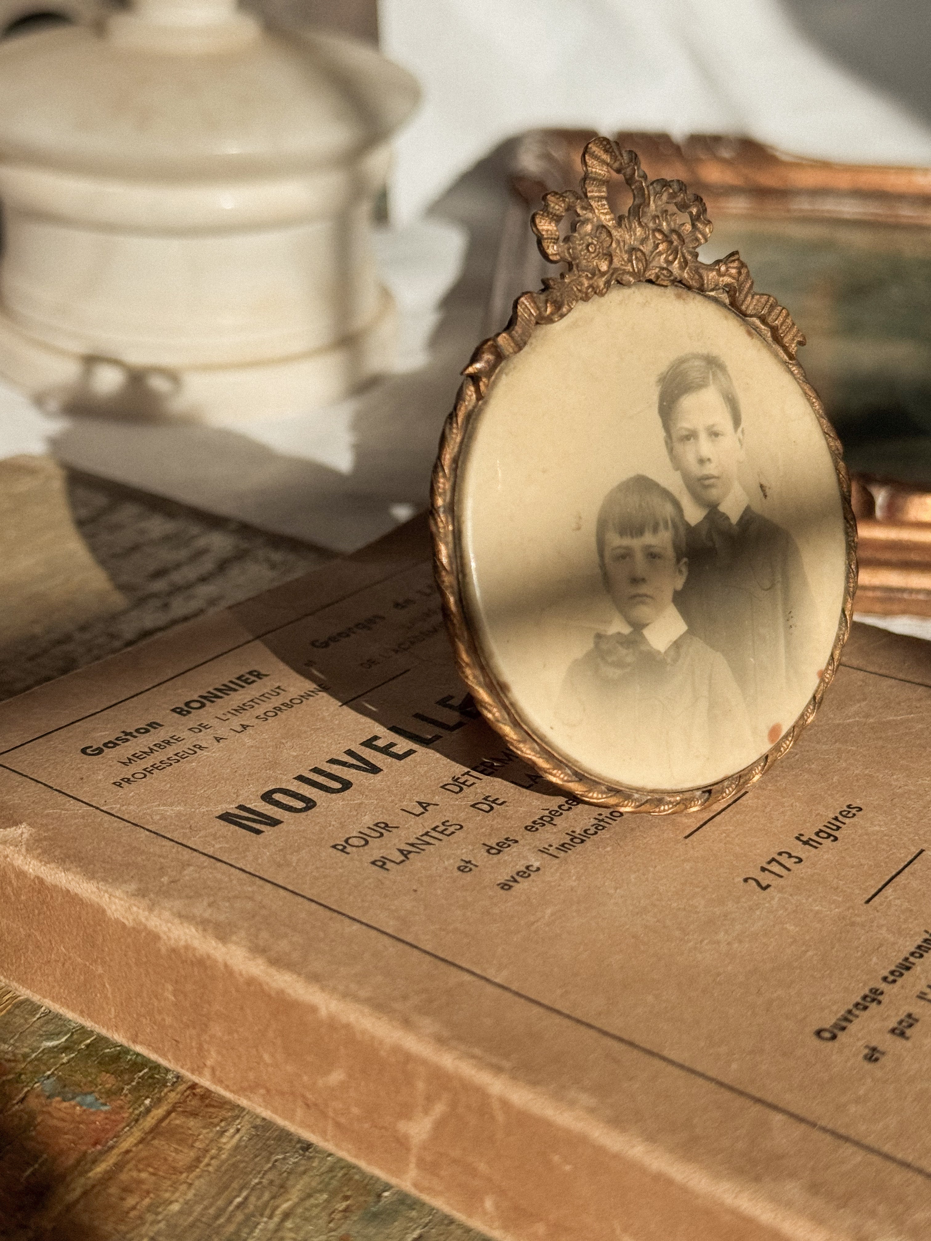 Antique mini gilded frame - Belle Époque