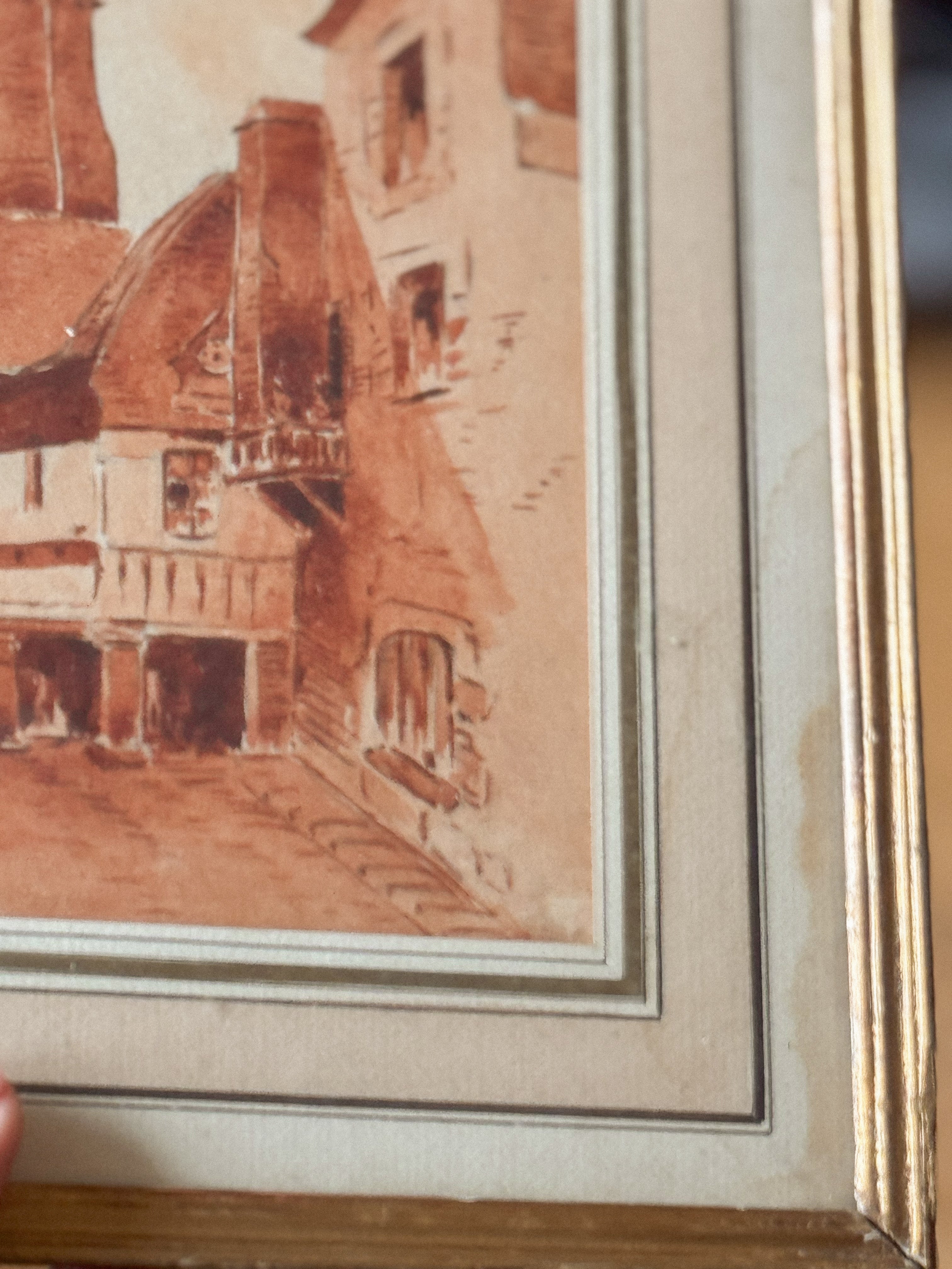 Antique Sepia watercolor